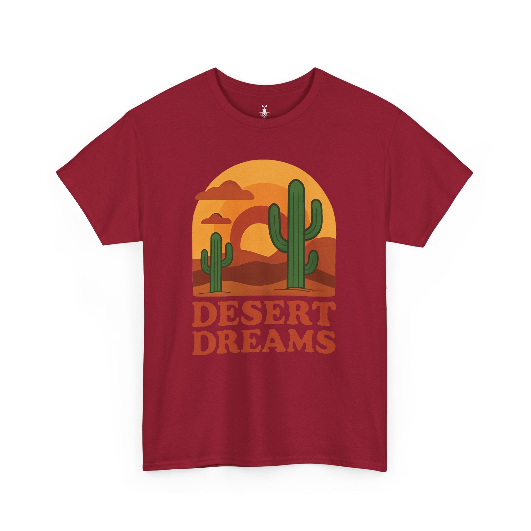 Cactus and Sunset Retro Desert Dreams T-Shirt