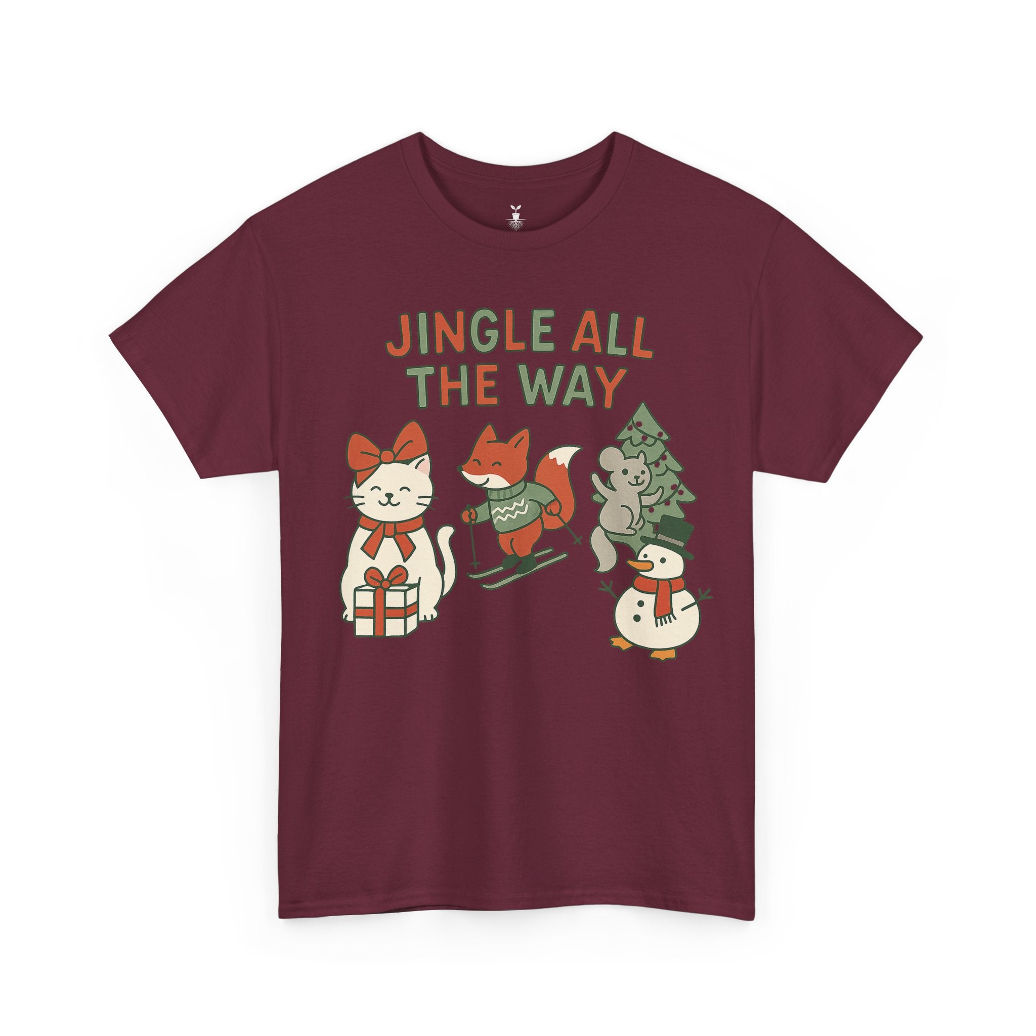Cute Animal Jingle All The Way T-Shirt