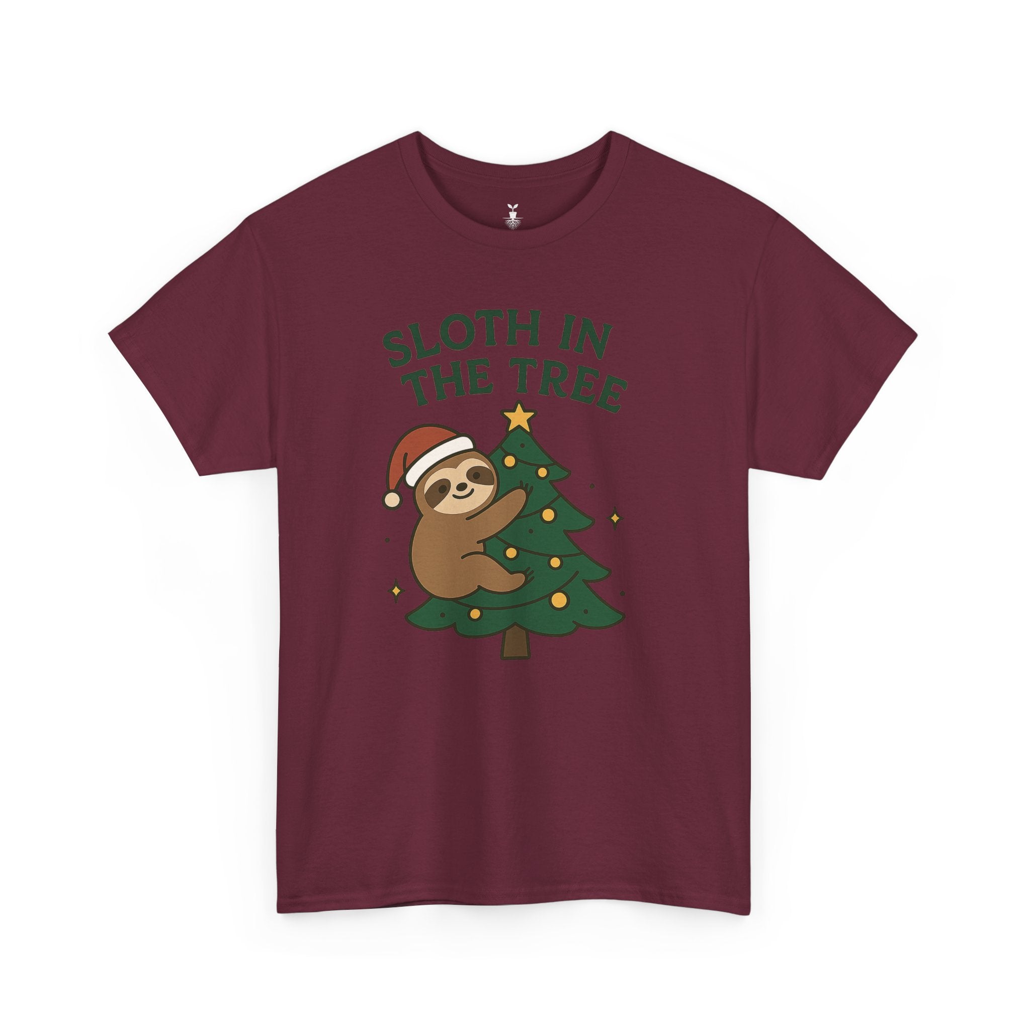 Christmas  Sloth in the Tree T-Shirt