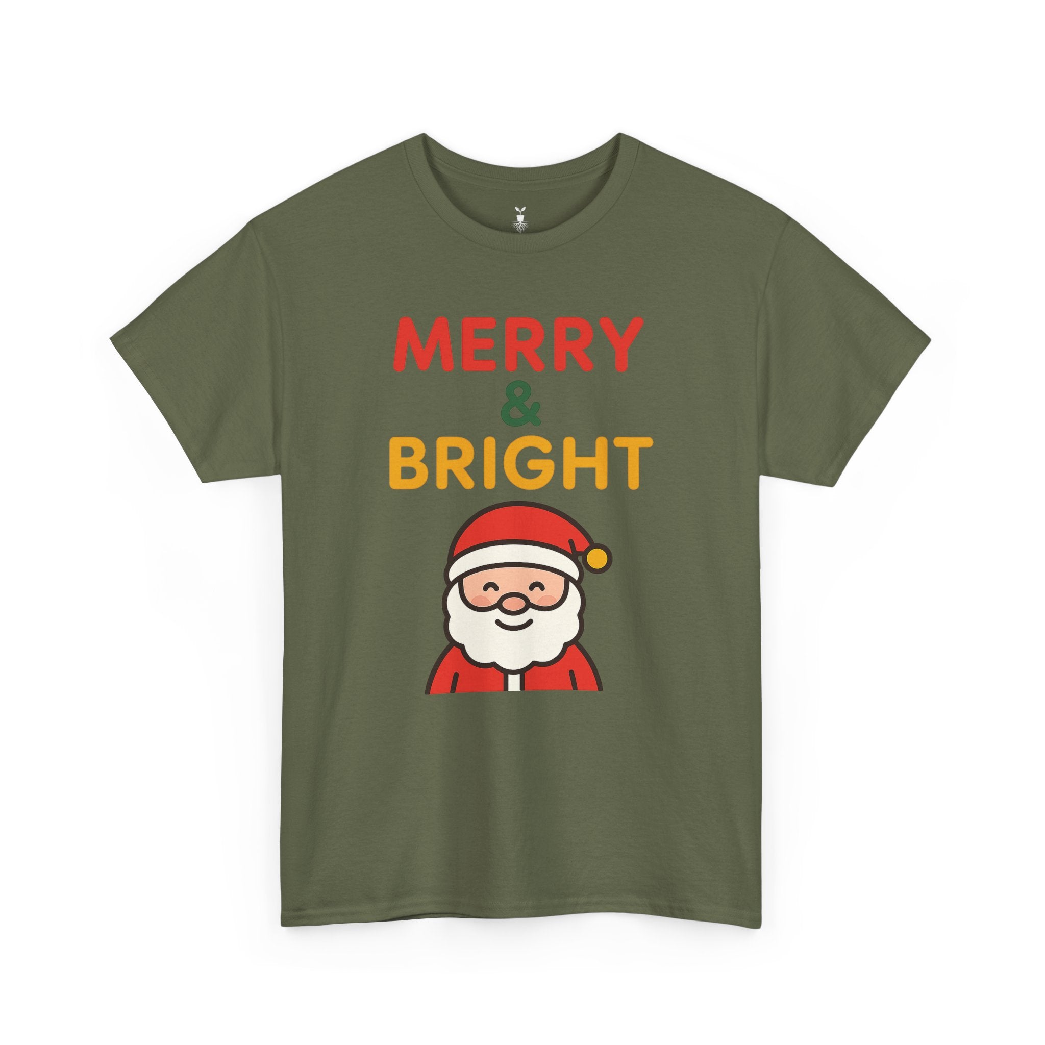 Santa Claus Merry and Bright Christmas T-Shirt