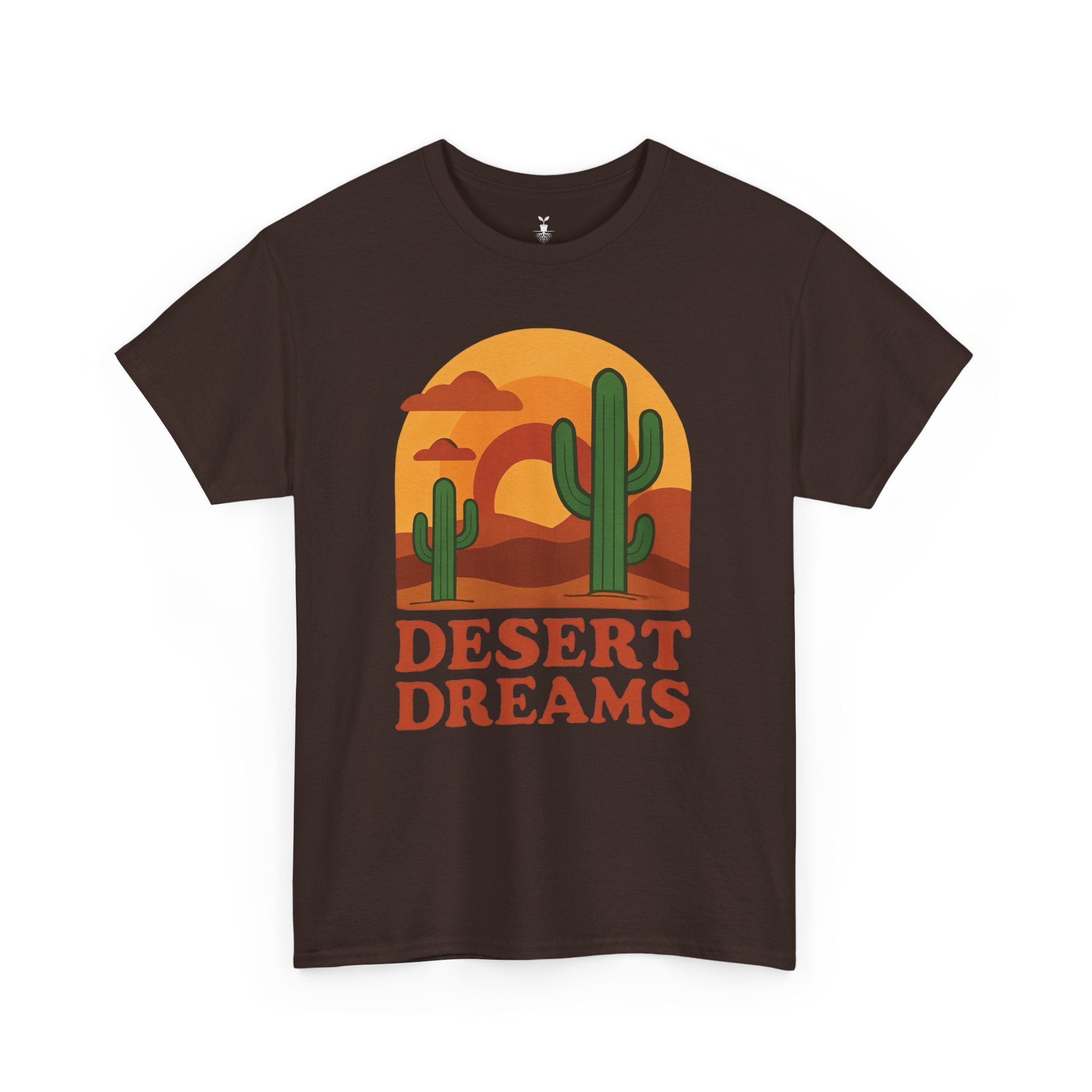 Cactus and Sunset Retro Desert Dreams T-Shirt