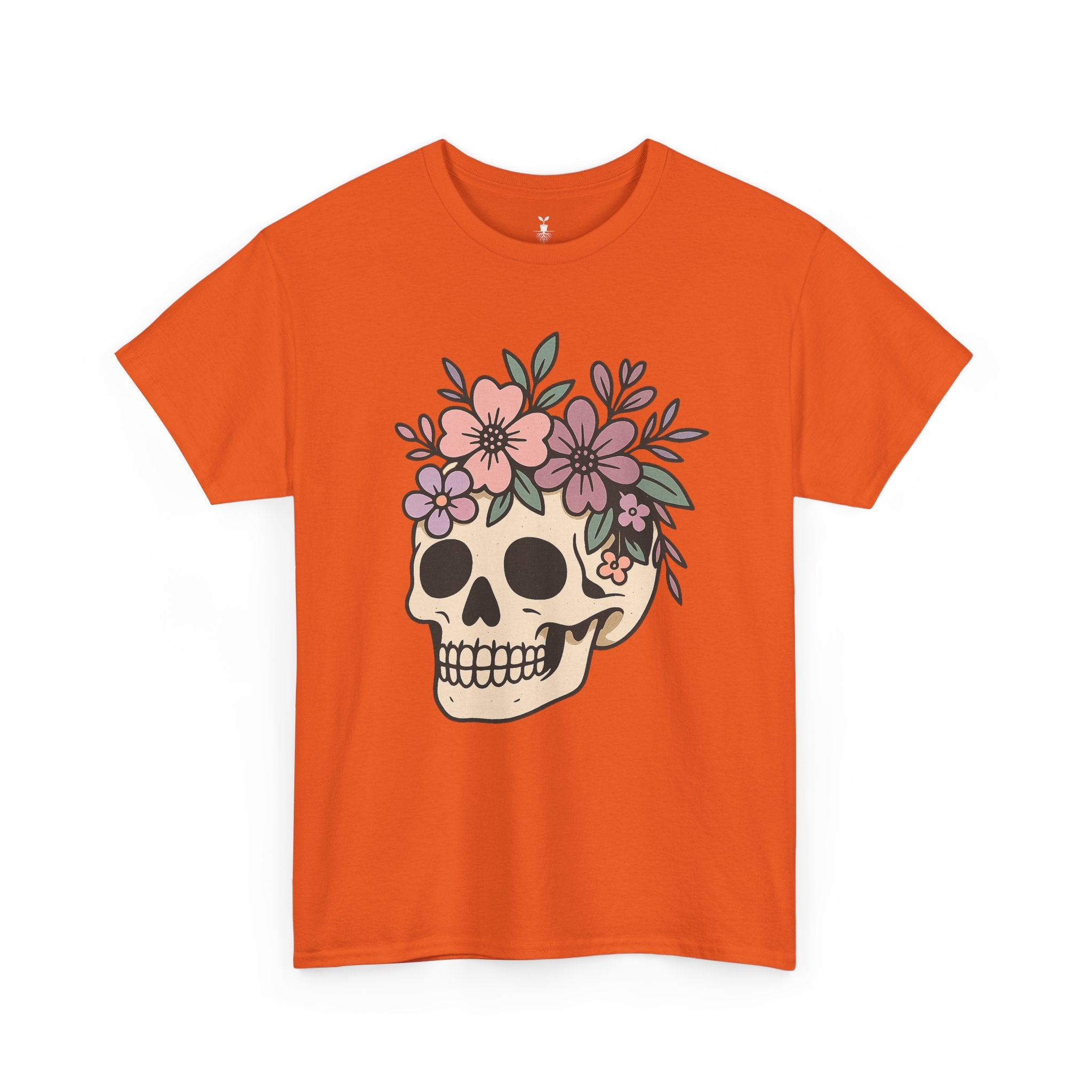 Halloween Skull Boho Flower tshirt