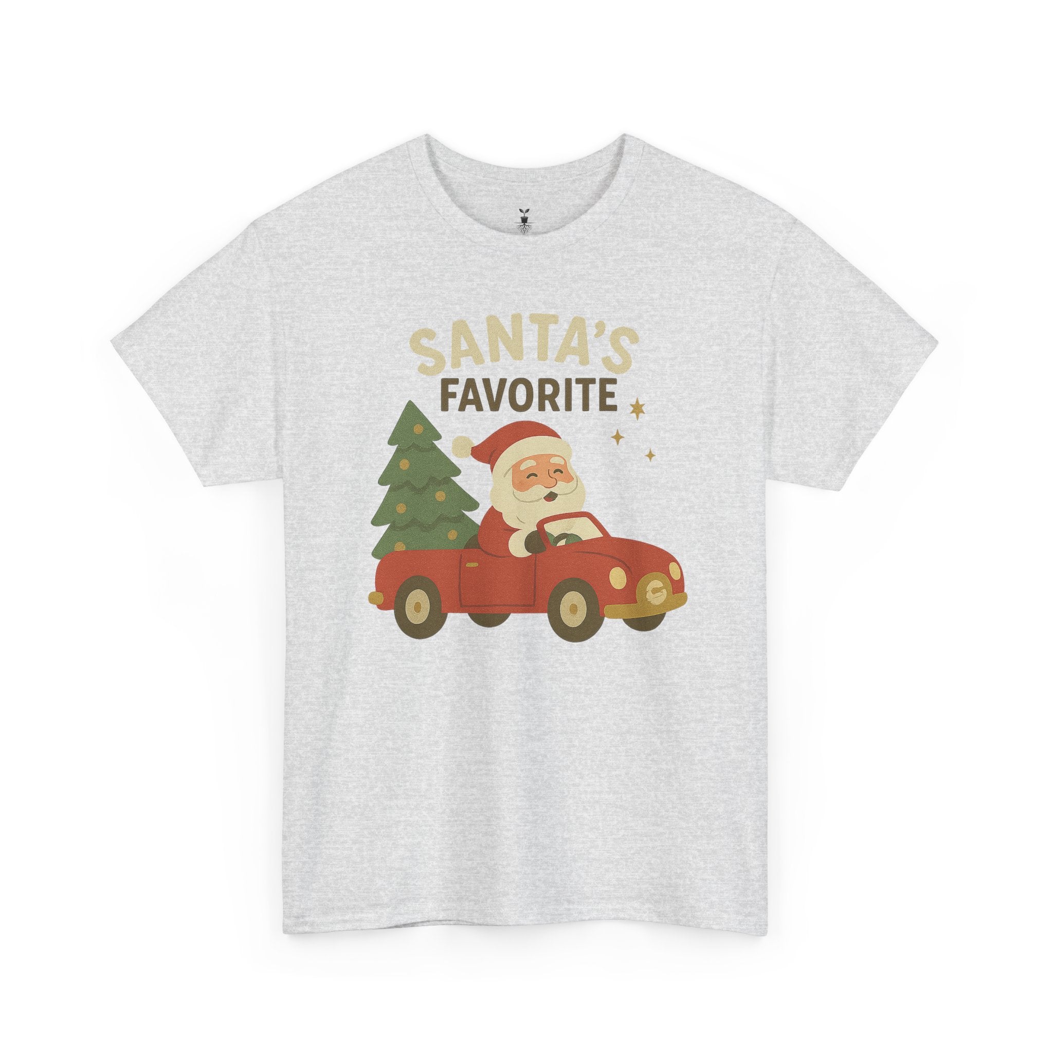 Santas Favorite Driving Red Car with Tree T-Shirt