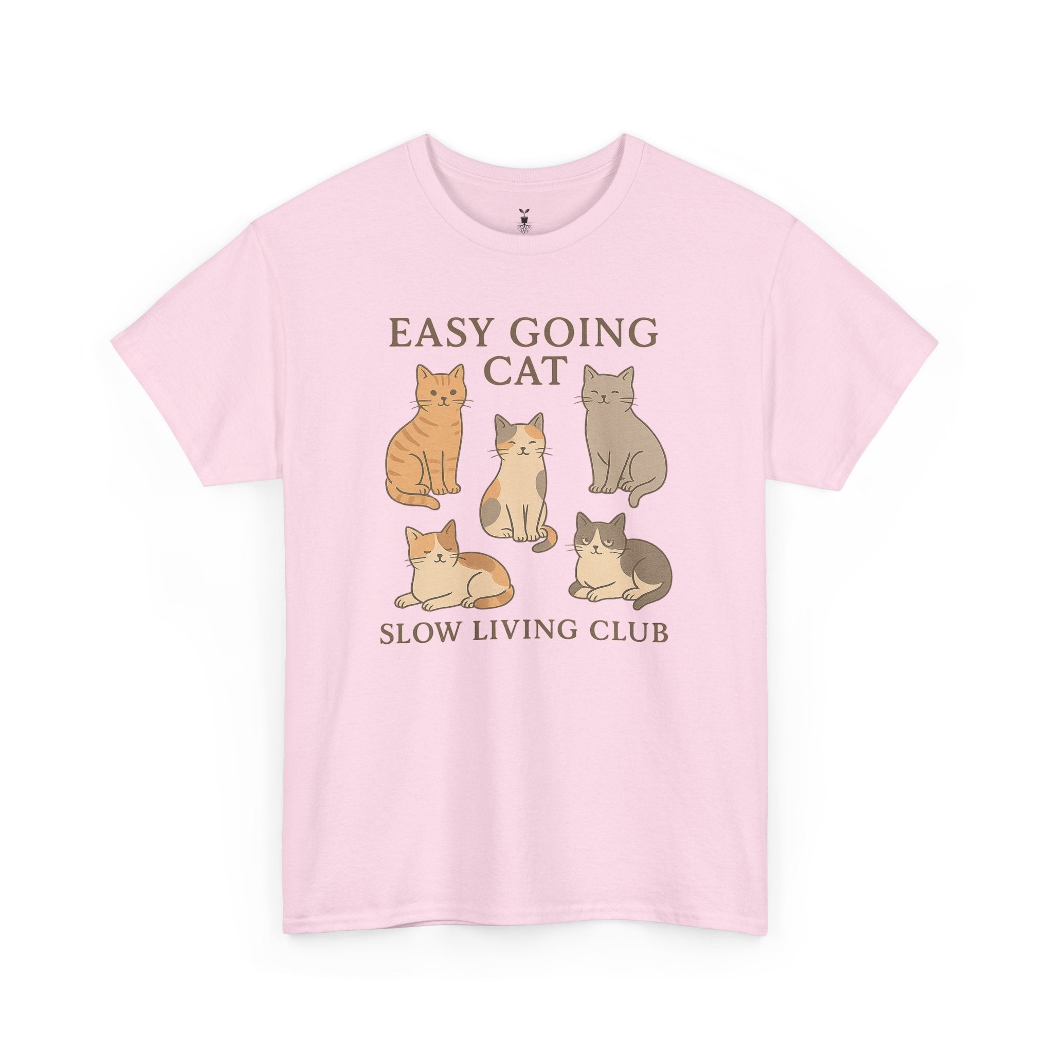Easy Going Cat: Slow Living Club T-Shirt