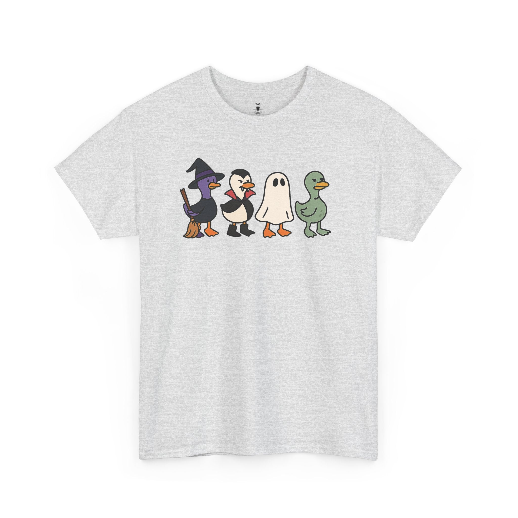 Cute Halloween Ducks in Witch, Vampire, Ghost, and Zombie T-Shirt