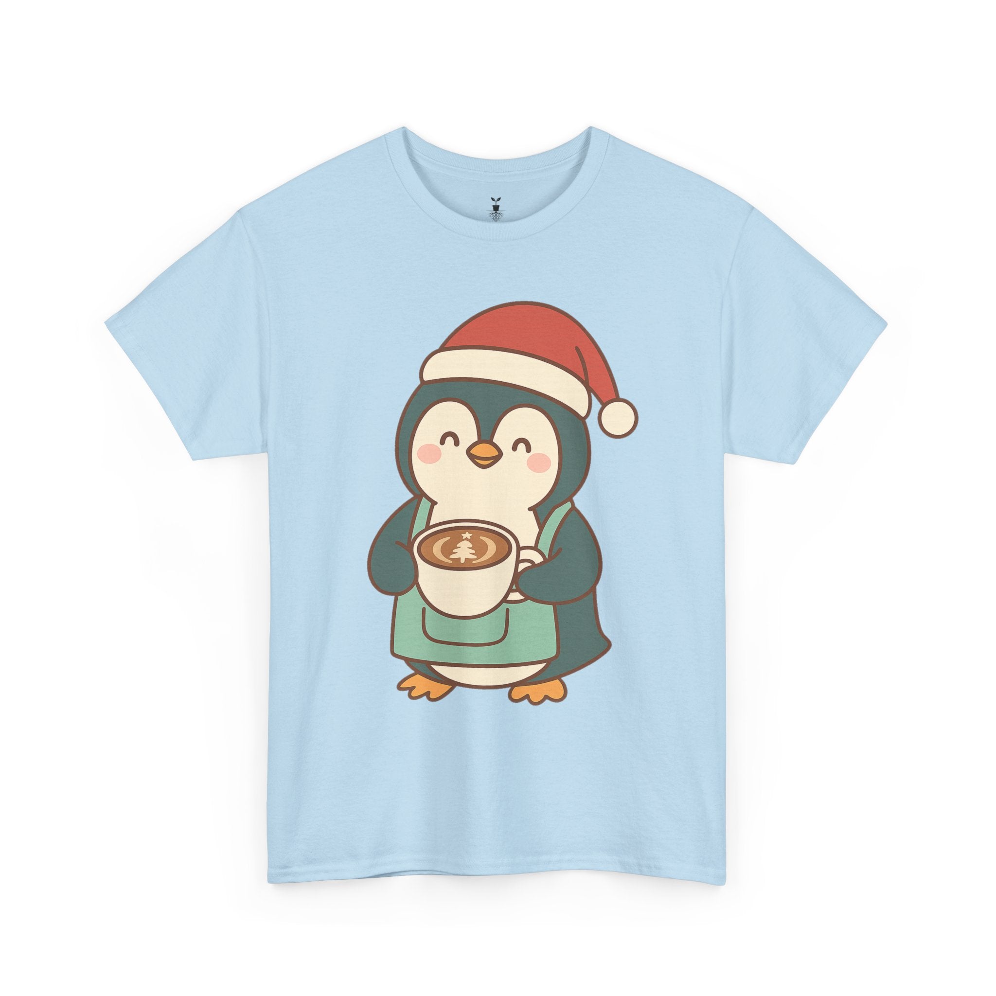 Penguin with Christmas Cup T-Shirt
