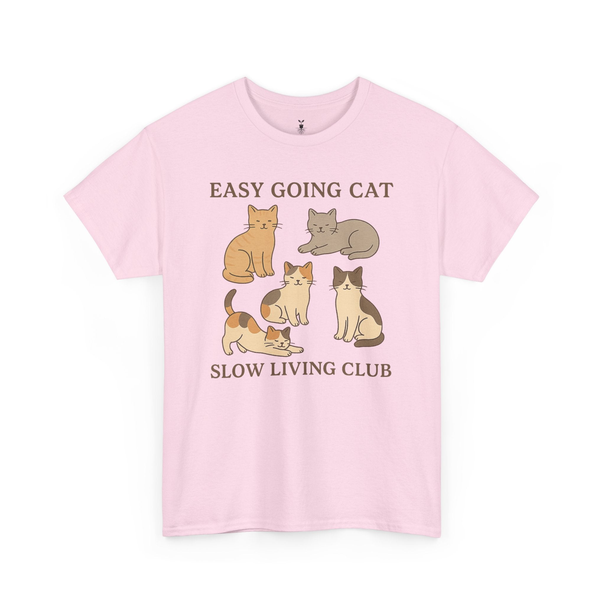 Easy Going Cat: Cute Aesthetic Cat T-Shirt