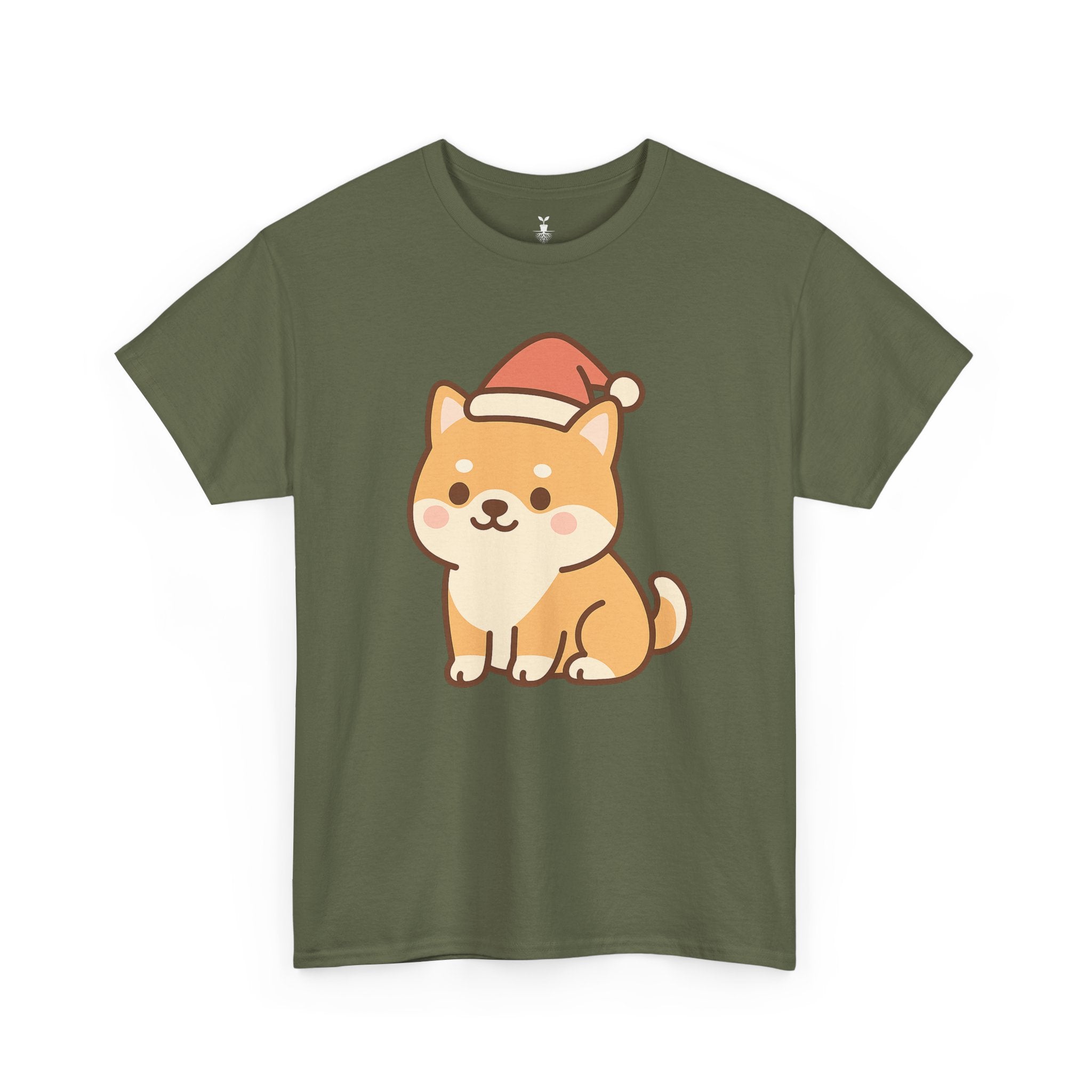 Shiba Inu with Santa Hat T-Shirt