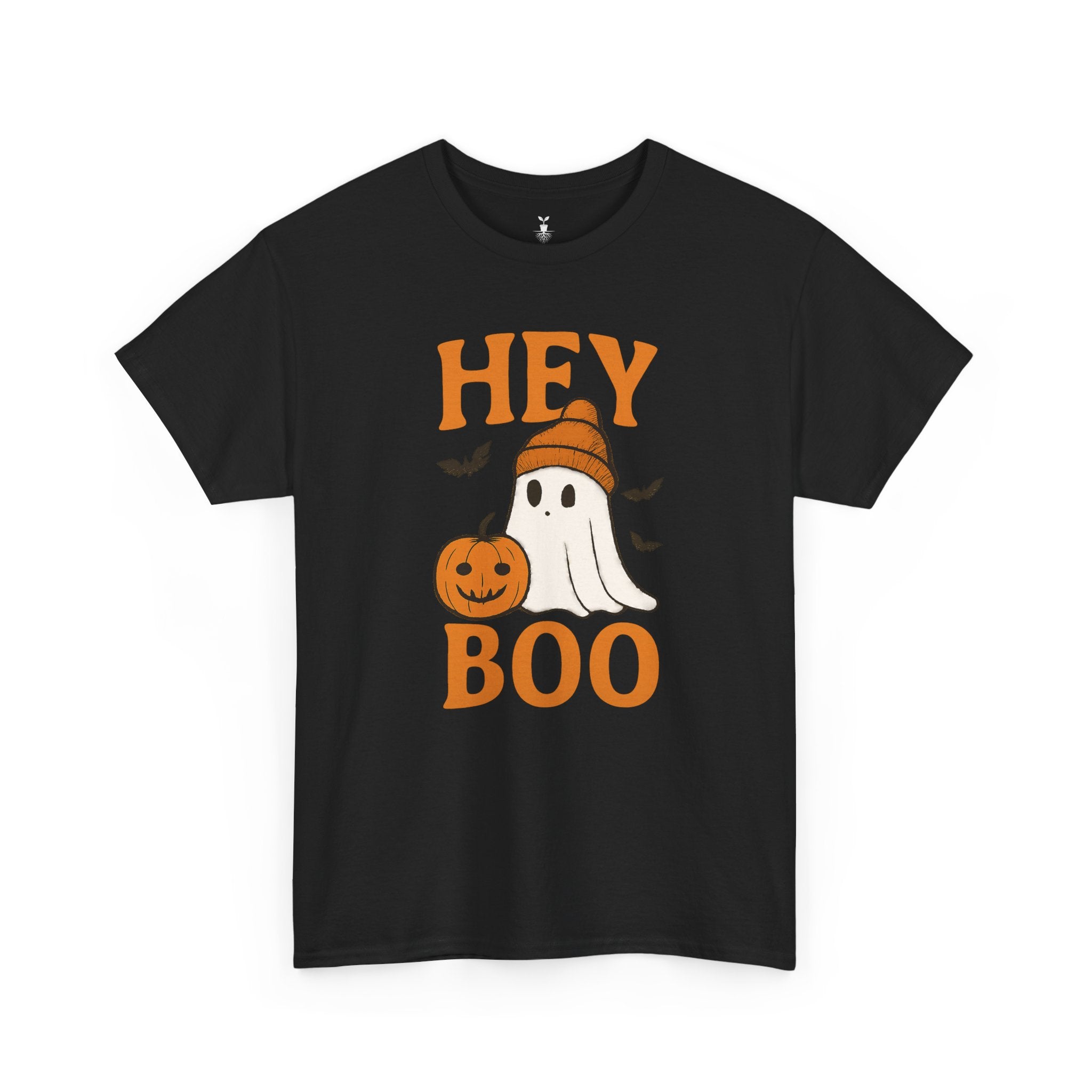 Cute Hey Boo Ghost with Pumpkin T-Shirt