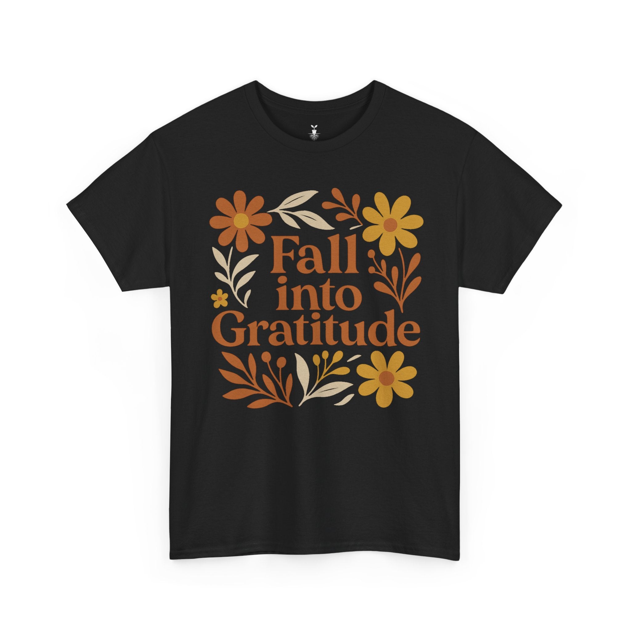 Floral Boho Fall Into Gratitude T-Shirt