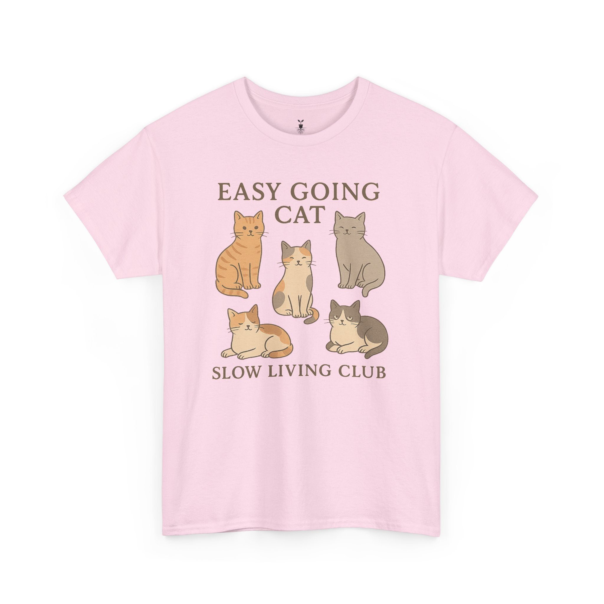 Easy Going Cat: Slow Living Club T-Shirt