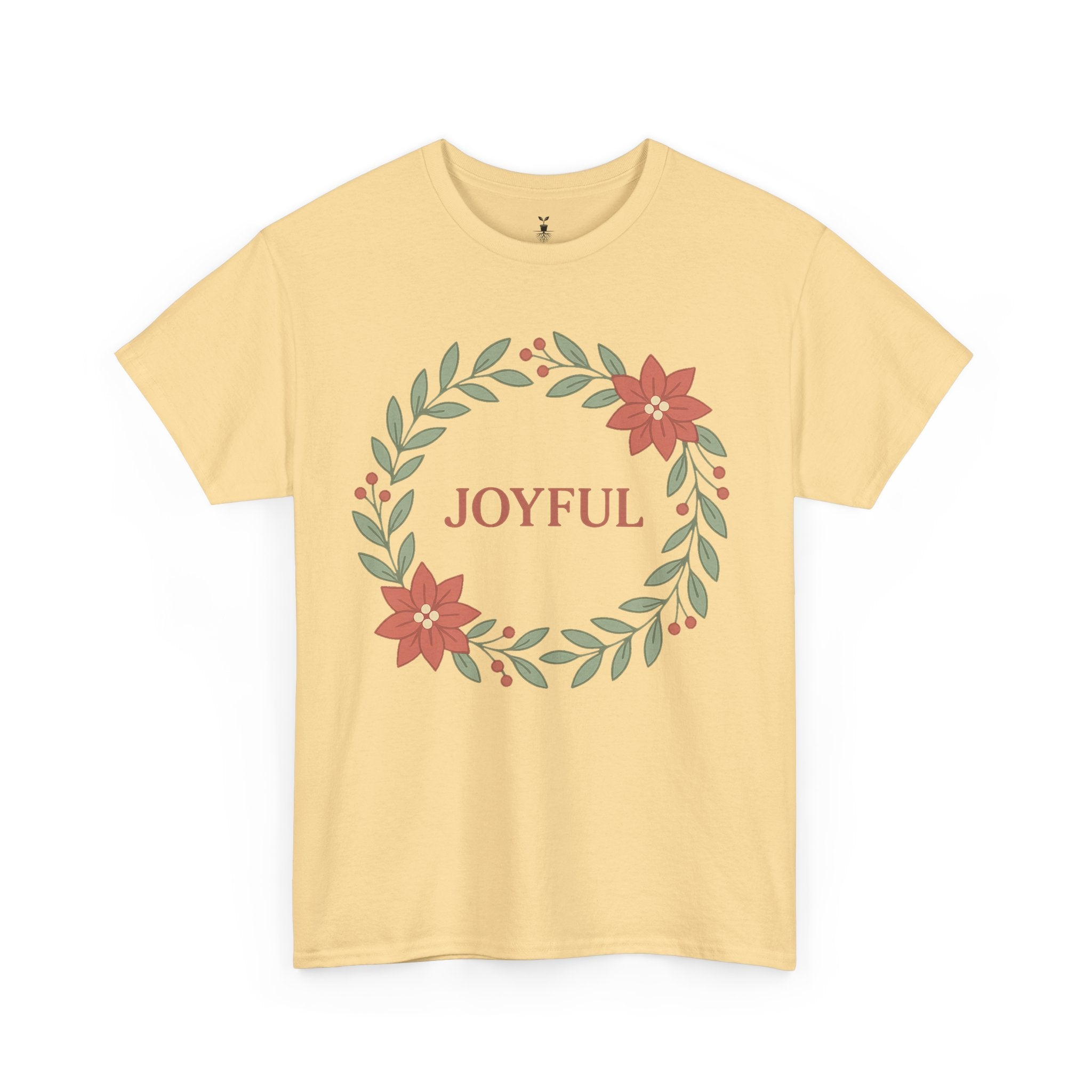 Floral Joyful Christmas T-Shirt