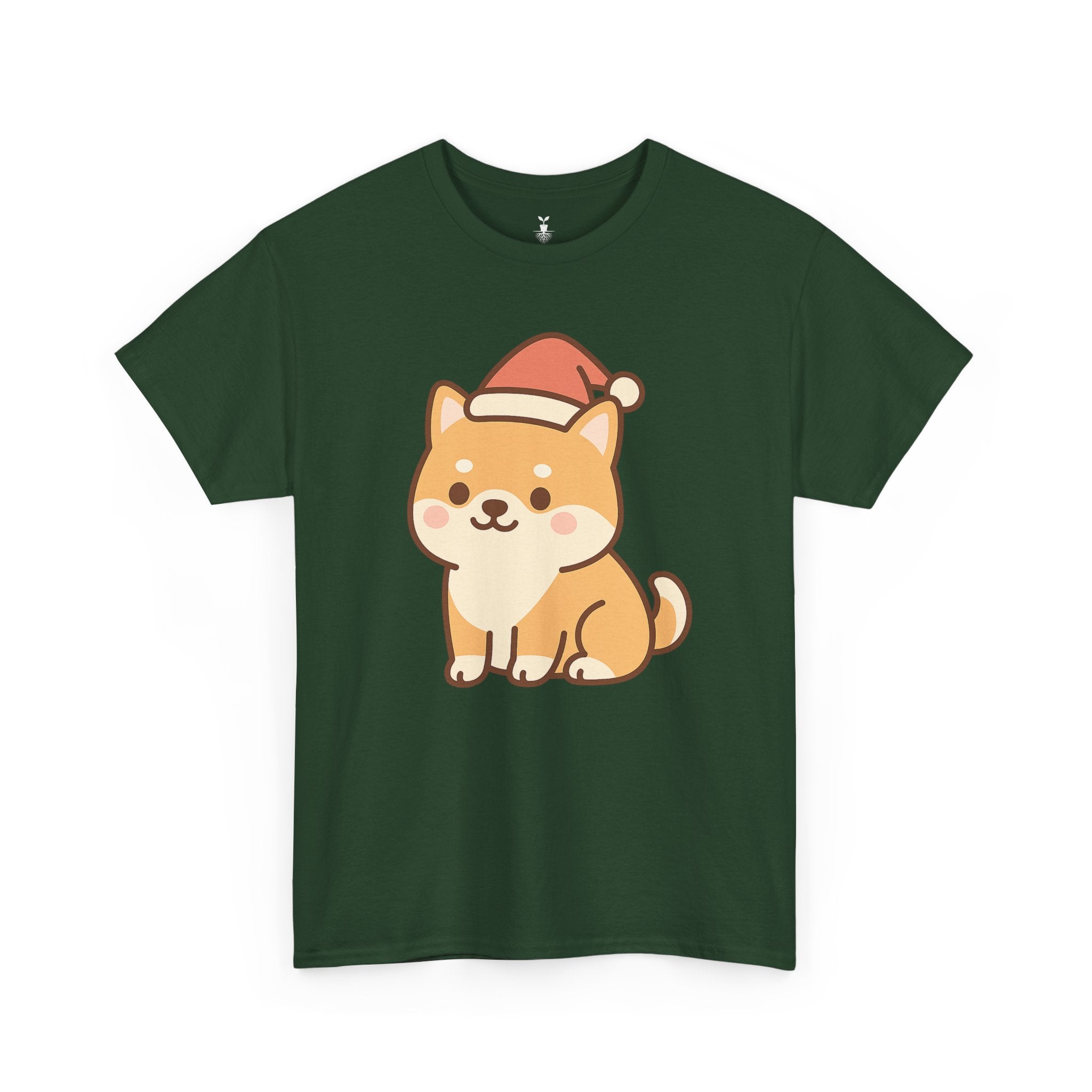 Shiba Inu with Santa Hat T-Shirt