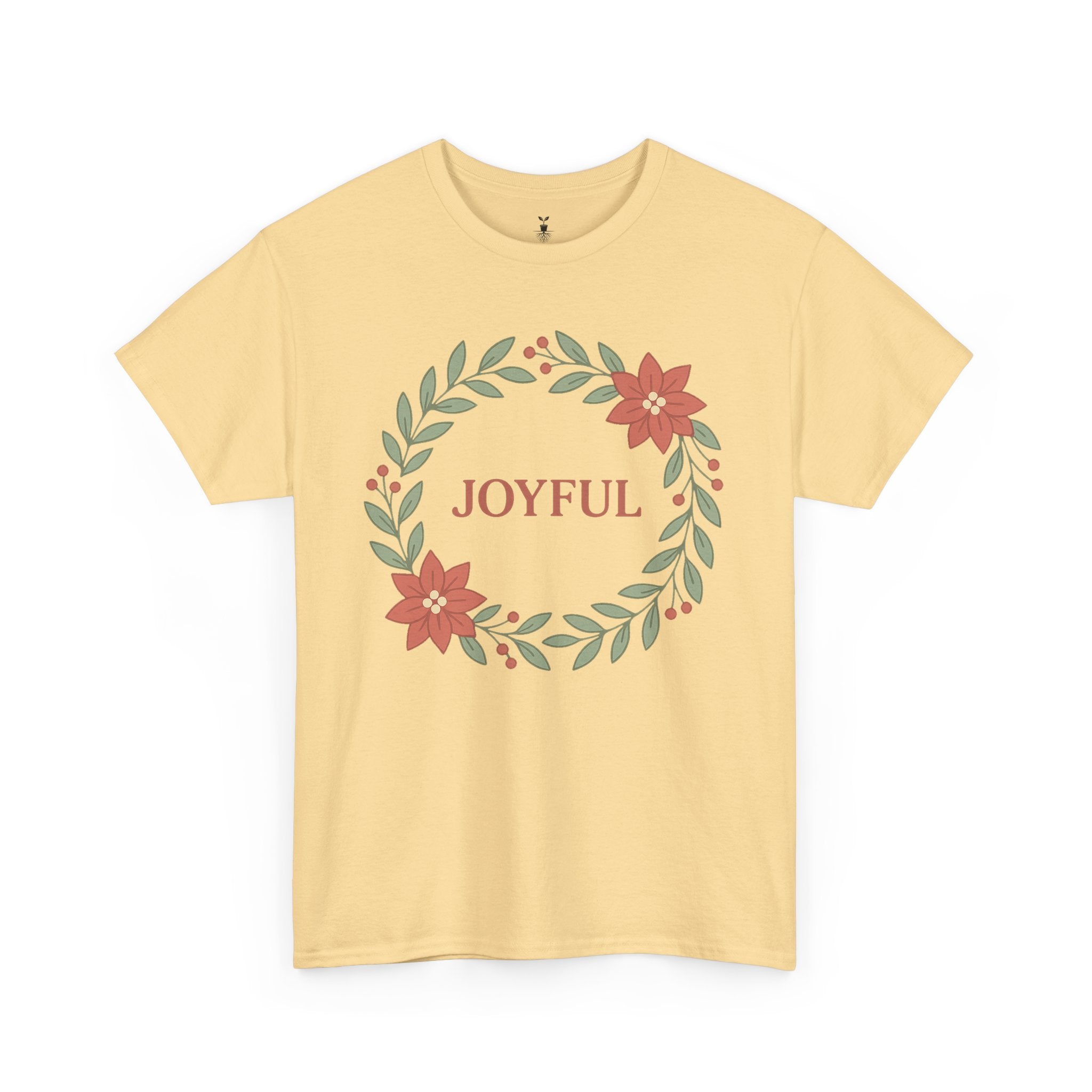 Floral Joyful Christmas T-Shirt