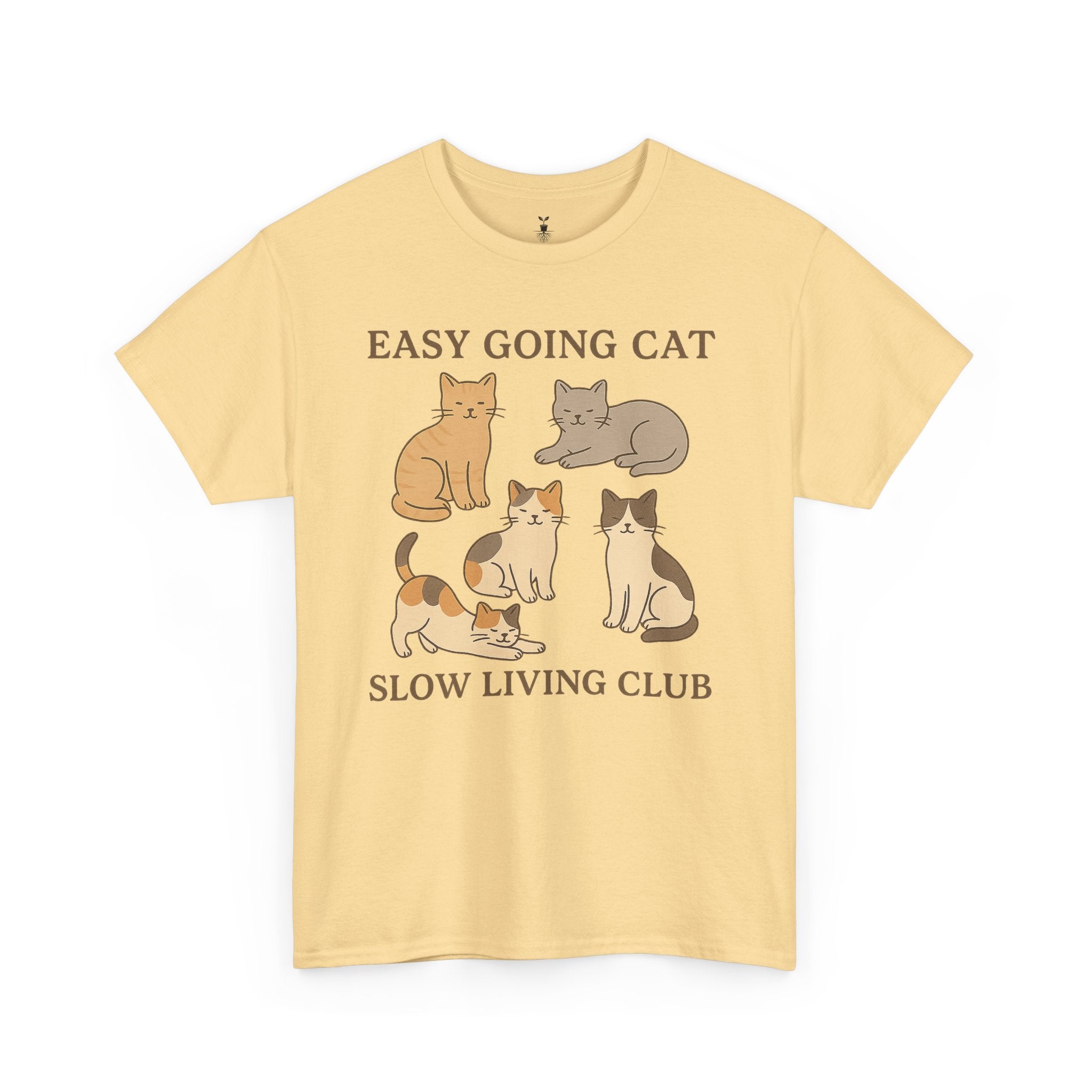 Easy Going Cat: Cute Aesthetic Cat T-Shirt