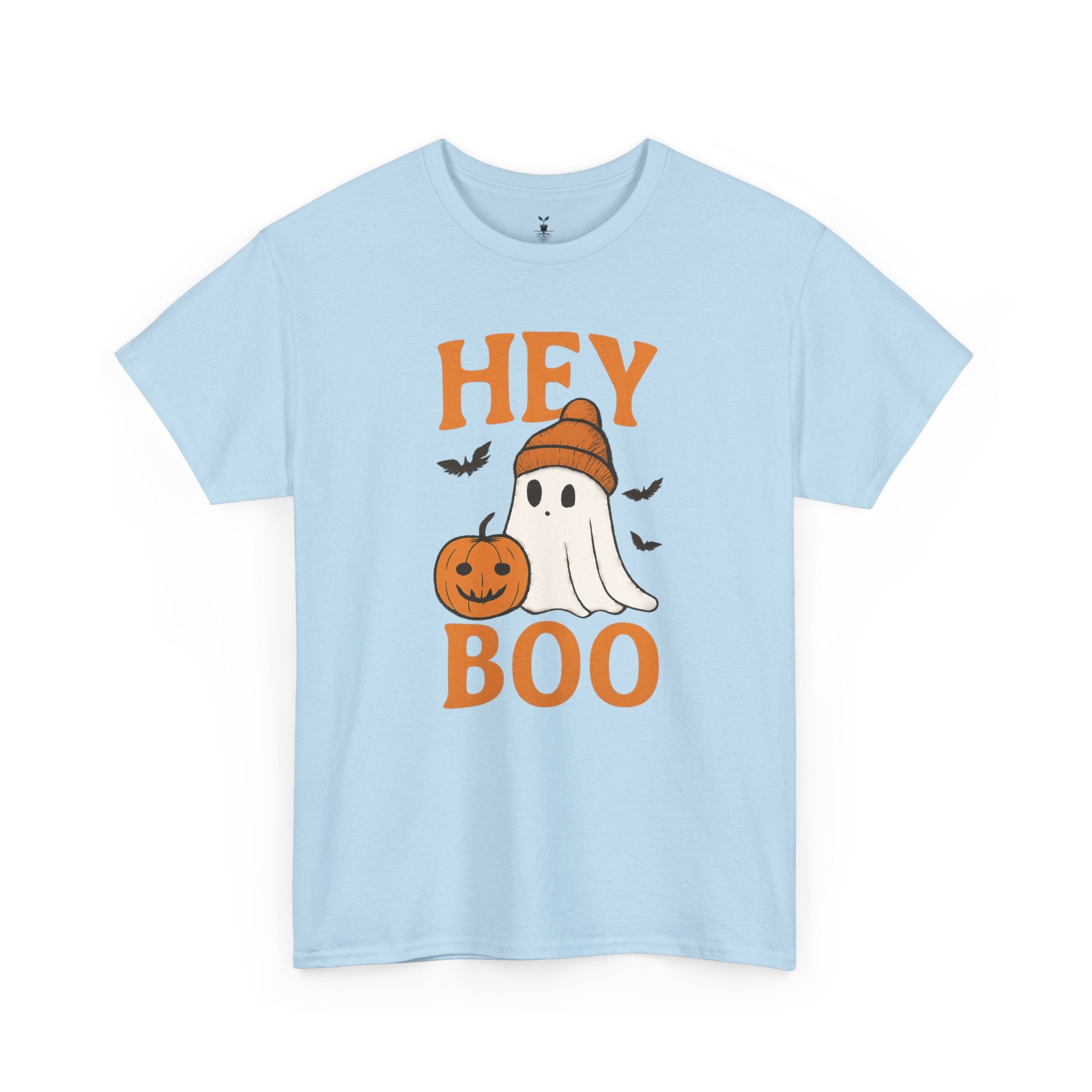 Cute Hey Boo Ghost with Pumpkin T-Shirt