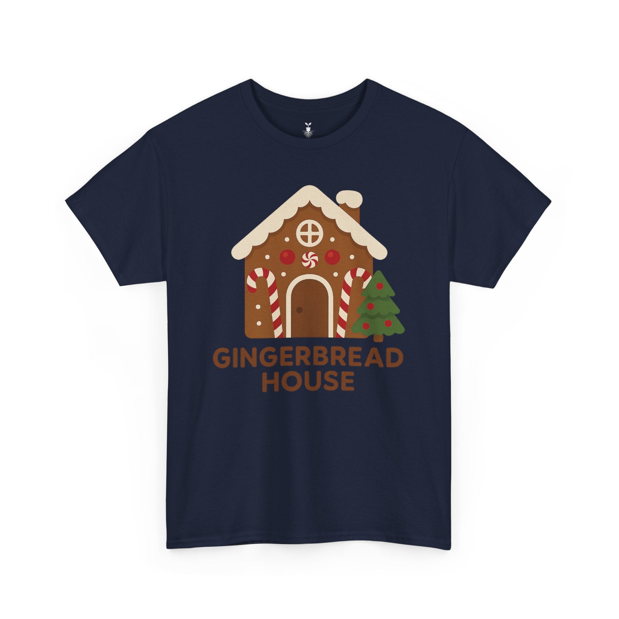 Cute Gingerbread House with Tree T-Shirt