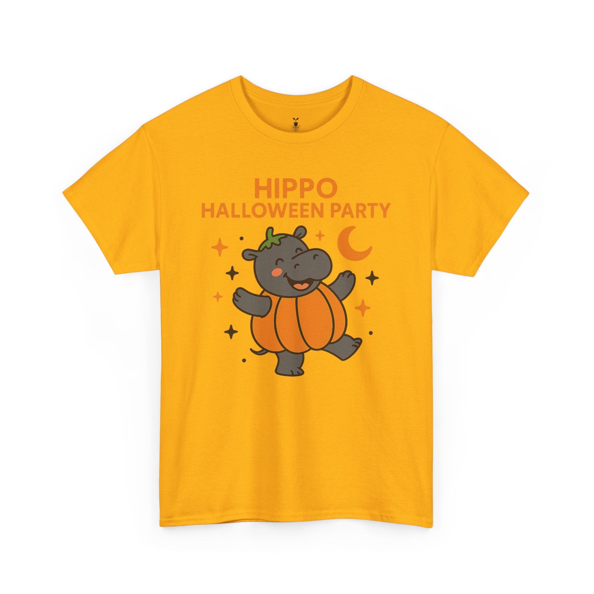 Hippo Pumpkin Halloween Party T-Shirt