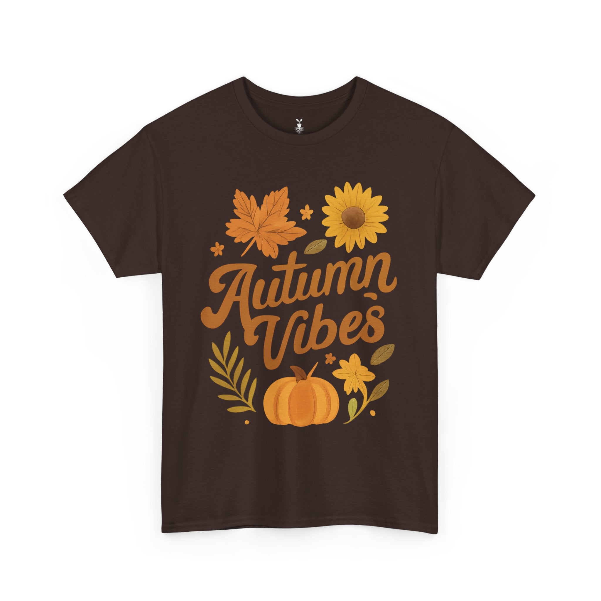 Autumn Vibes with Pumpkin, Maple Leaf, Sunflower T-Shirt