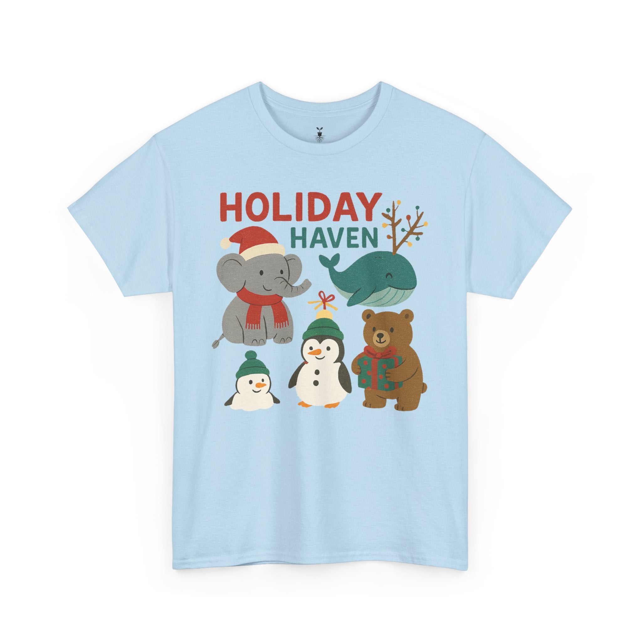 Holiday Haven Penguin Whale Elephant Bear T-Shirt