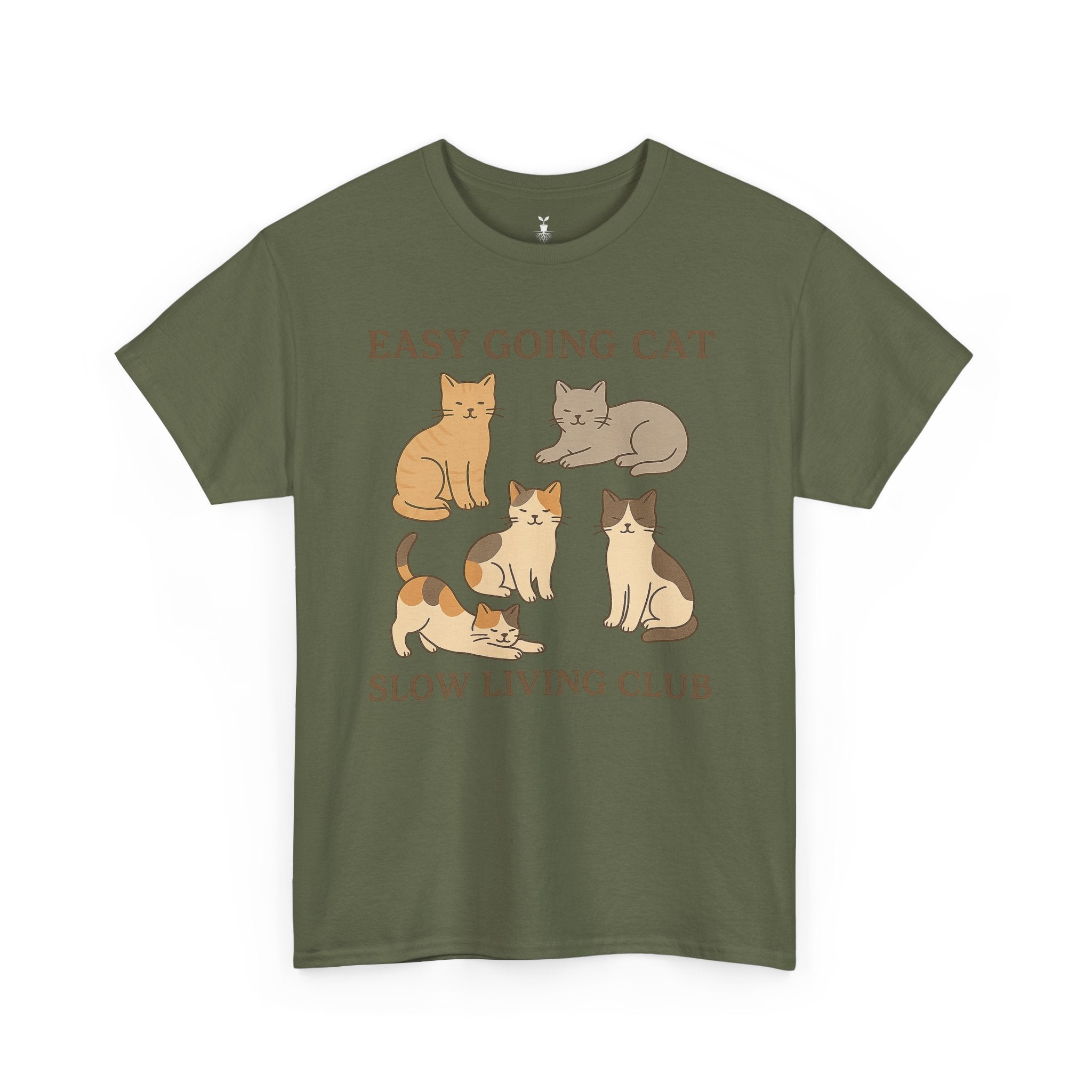Easy Going Cat: Cute Aesthetic Cat T-Shirt
