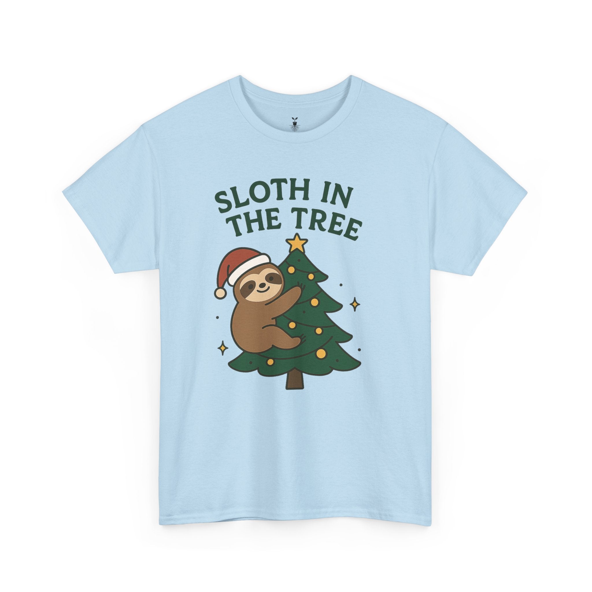 Christmas  Sloth in the Tree T-Shirt