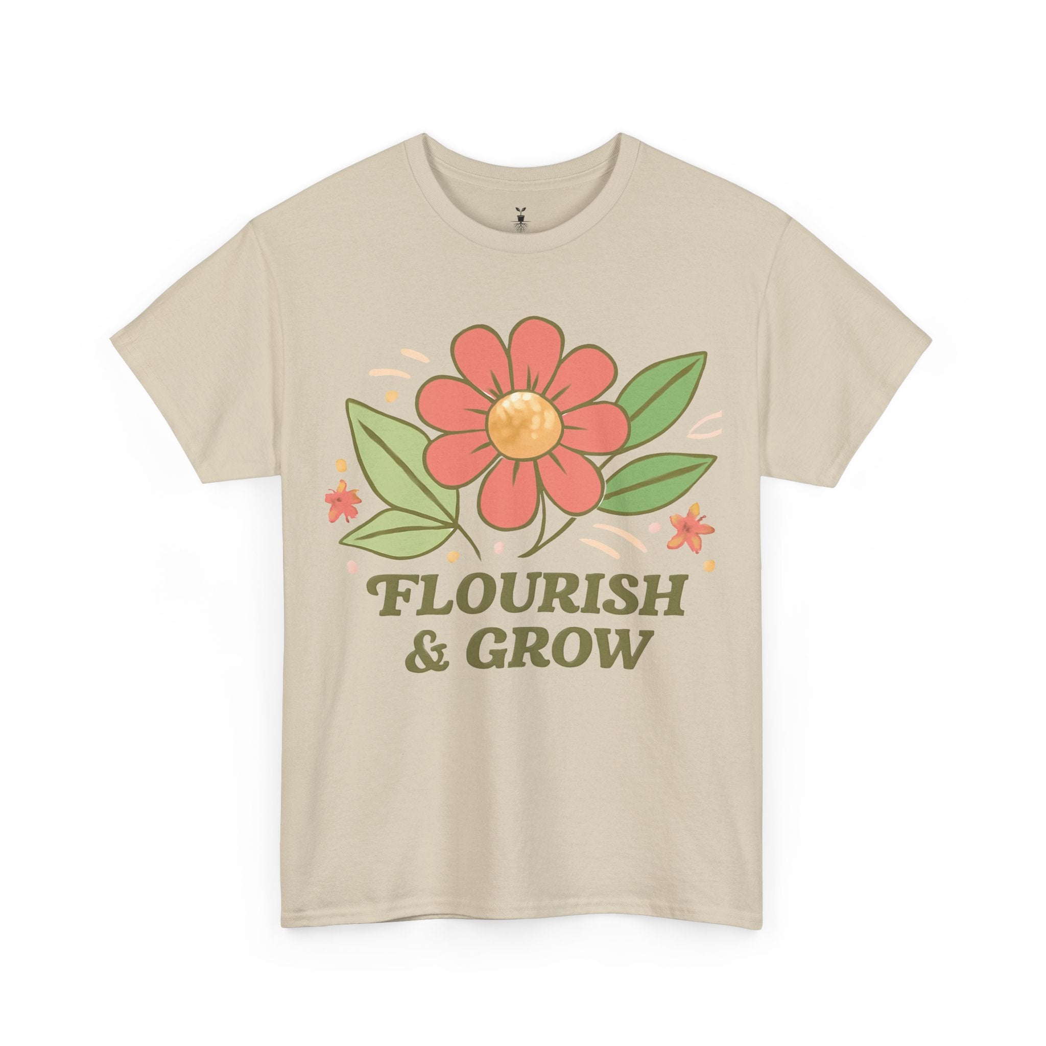 Artistic Boho Aesthetic Flourish and Grow T-Shirt