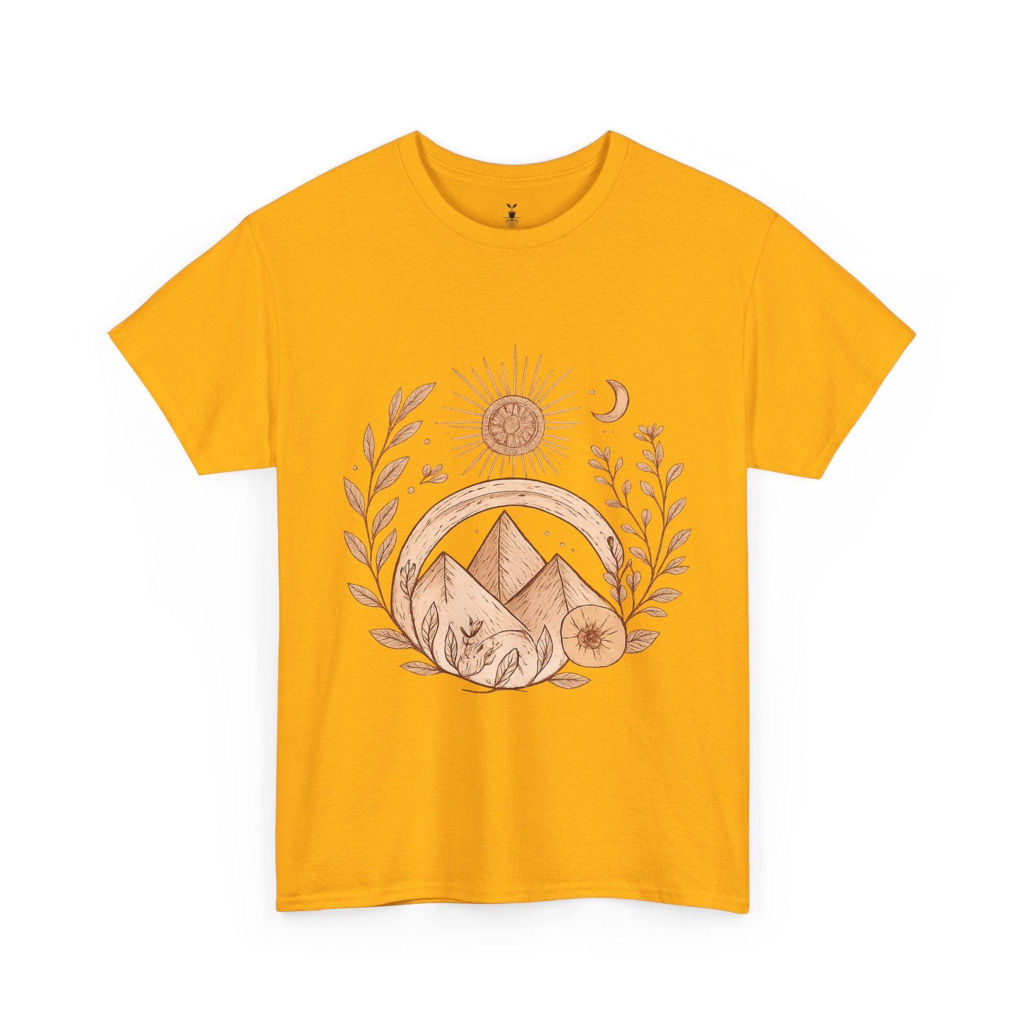 Sun, Moon, and Mountain Bohemian T-Shirt