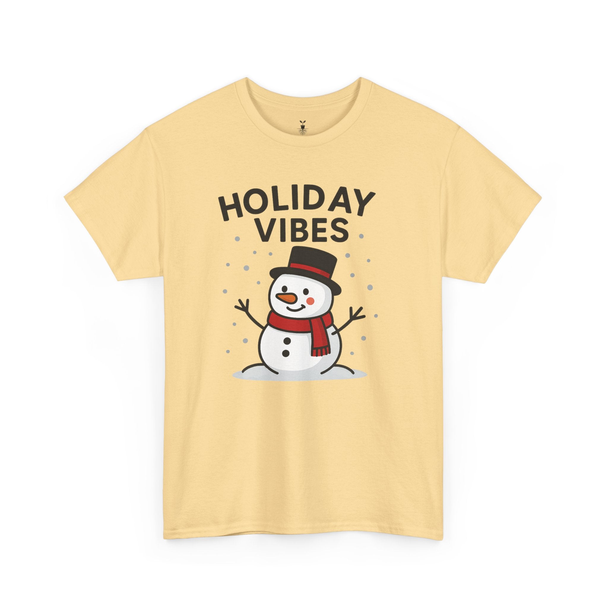 Holiday Vibes Snowman Christmas T-Shirt