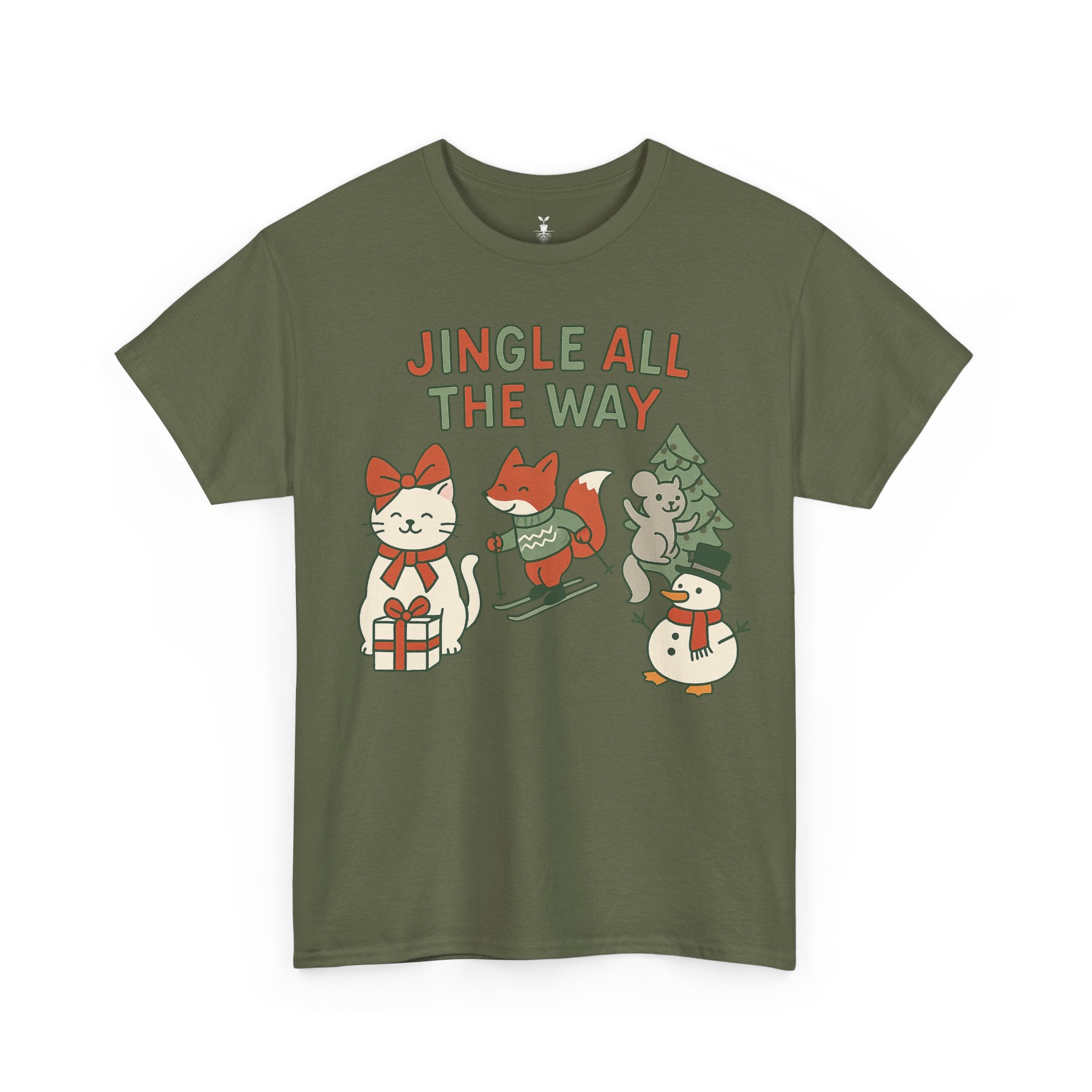 Cute Animal Jingle All The Way T-Shirt