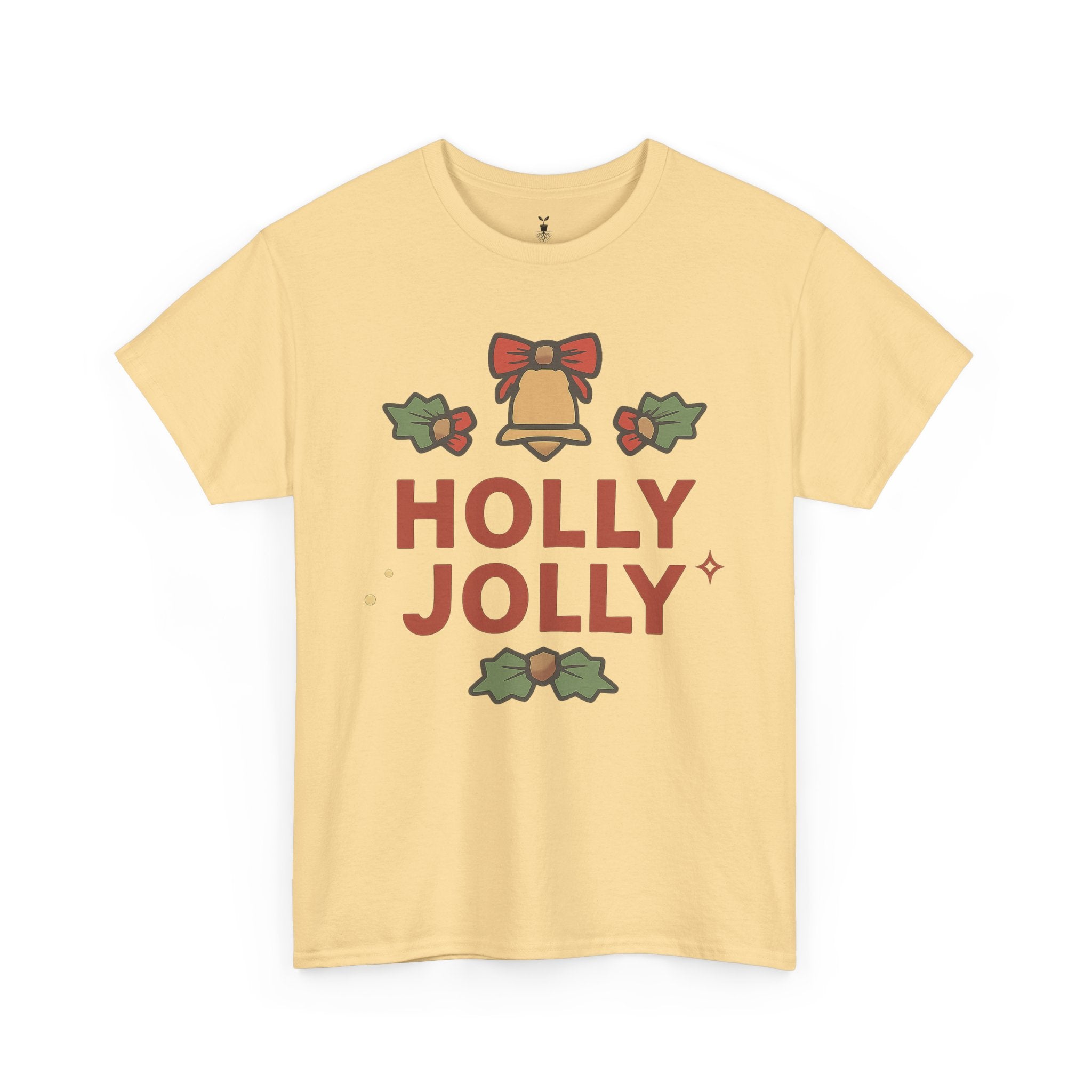 Christmas Bell, Bows, and Festive Holly Jolly Holiday T-Shirt