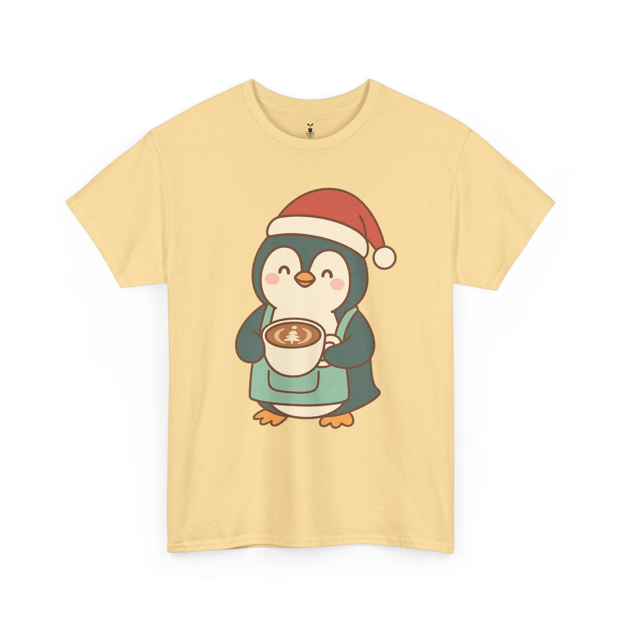 Penguin with Christmas Cup T-Shirt