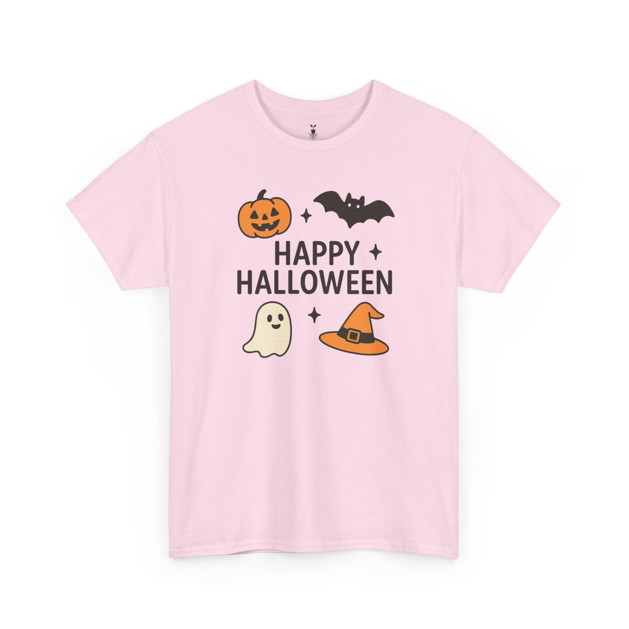 Ghost, Pumpkin, Bat & Witch Hat T-Shirt