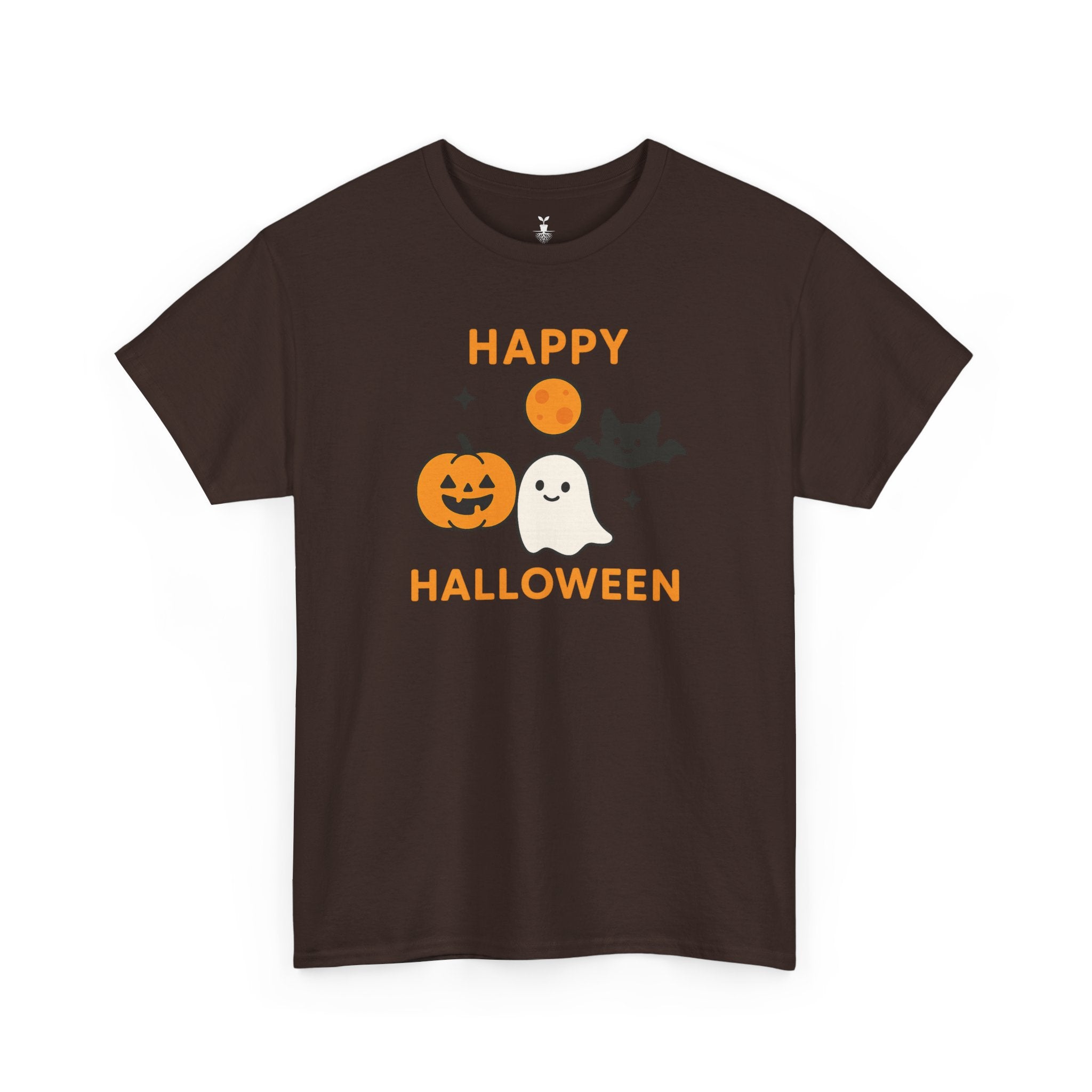 Cartoon Pumpkin, Ghost & Bat T-Shirt