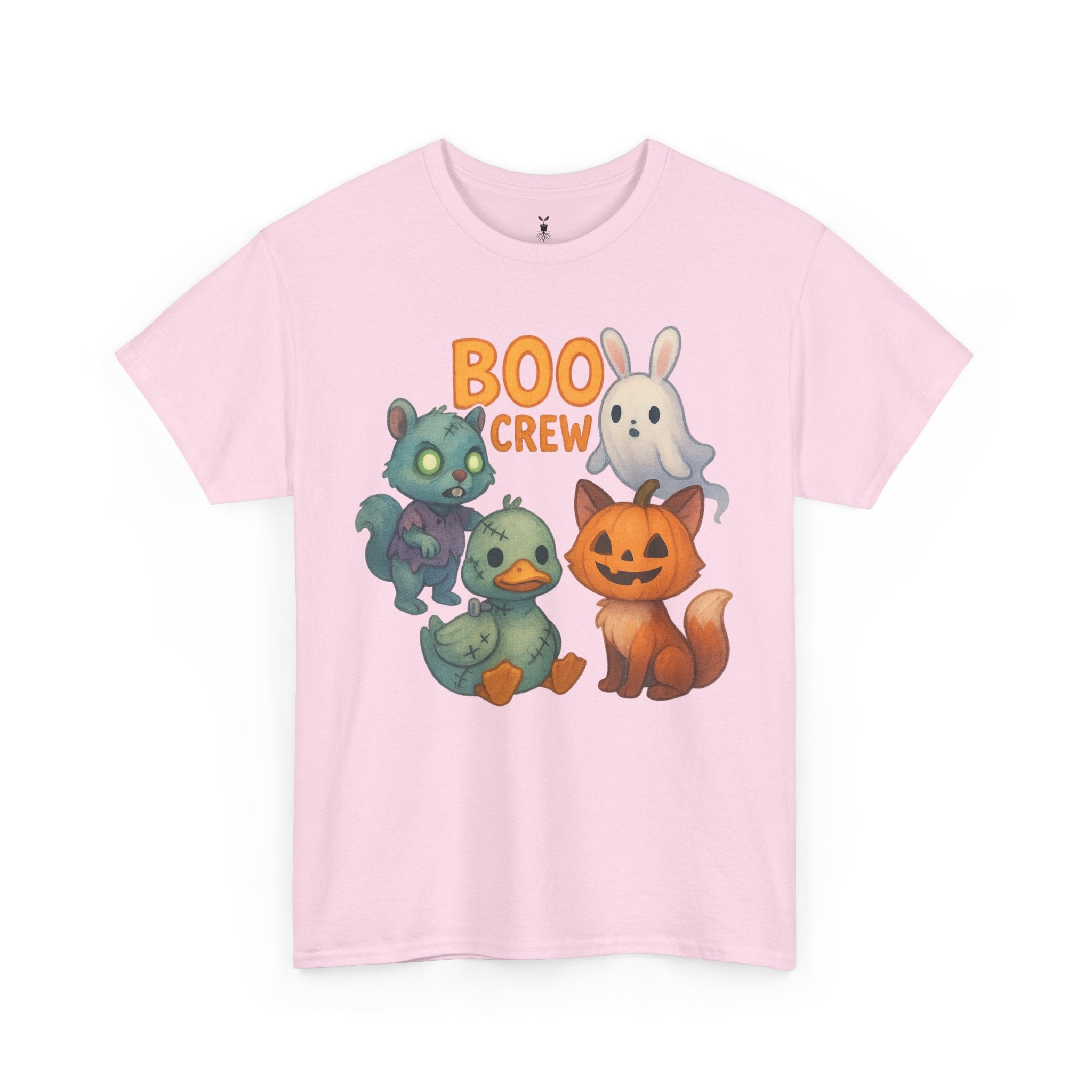 Zombie Squirrel, Ghost Bunny, Pumpkin Cat & Duck  Boo Crew T-Shirt