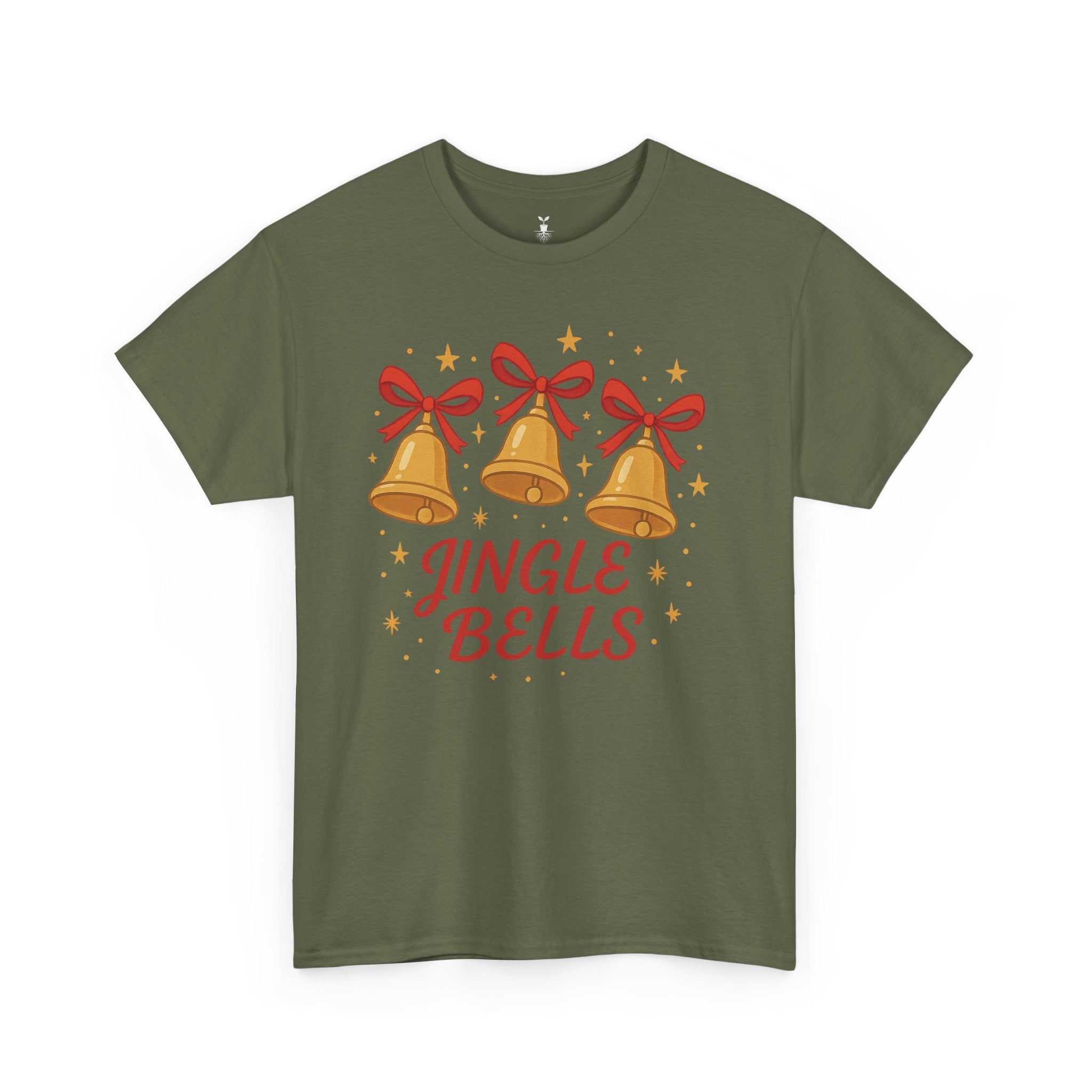 Festive Golden Jingle Bells T-Shirt