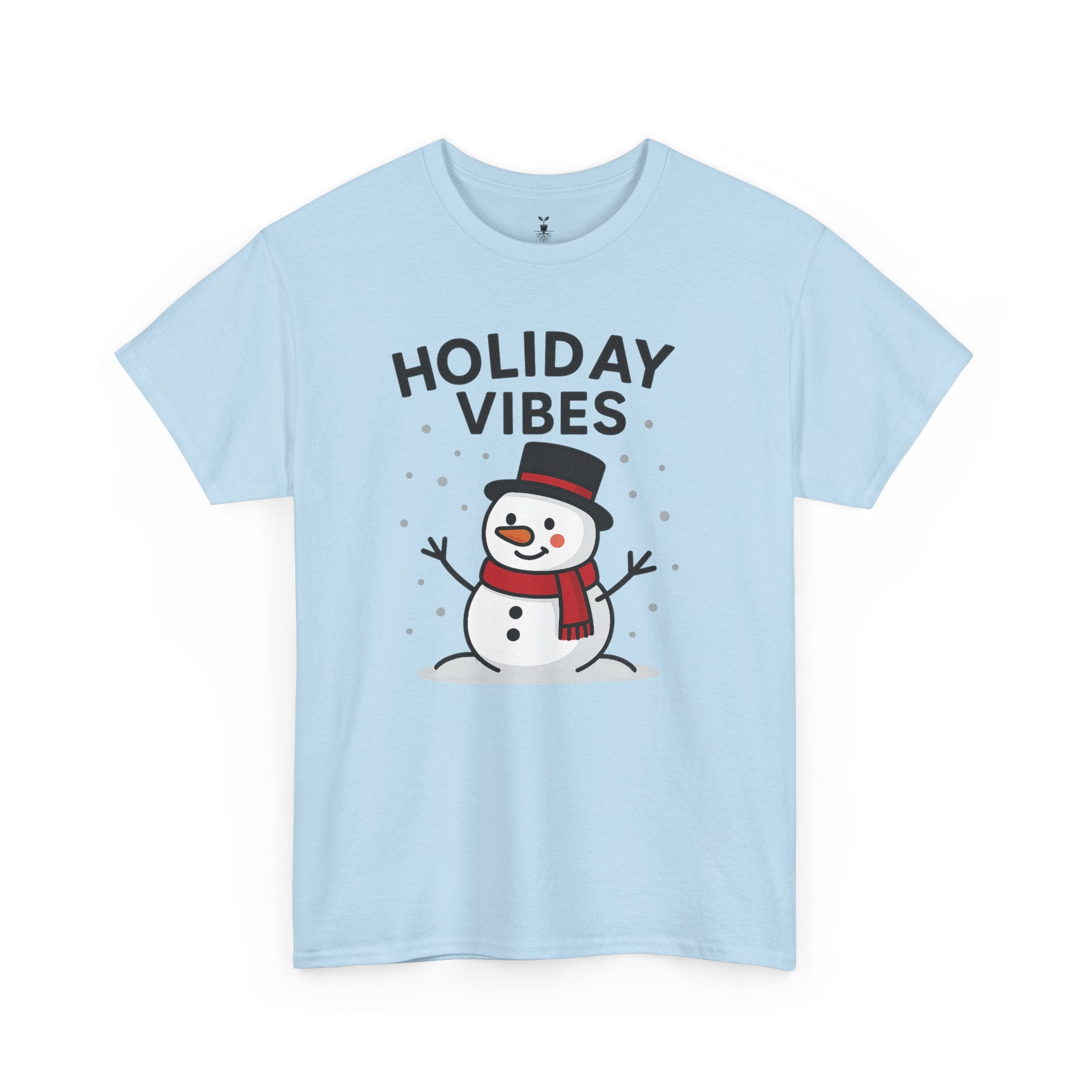 Holiday Vibes Snowman Christmas T-Shirt