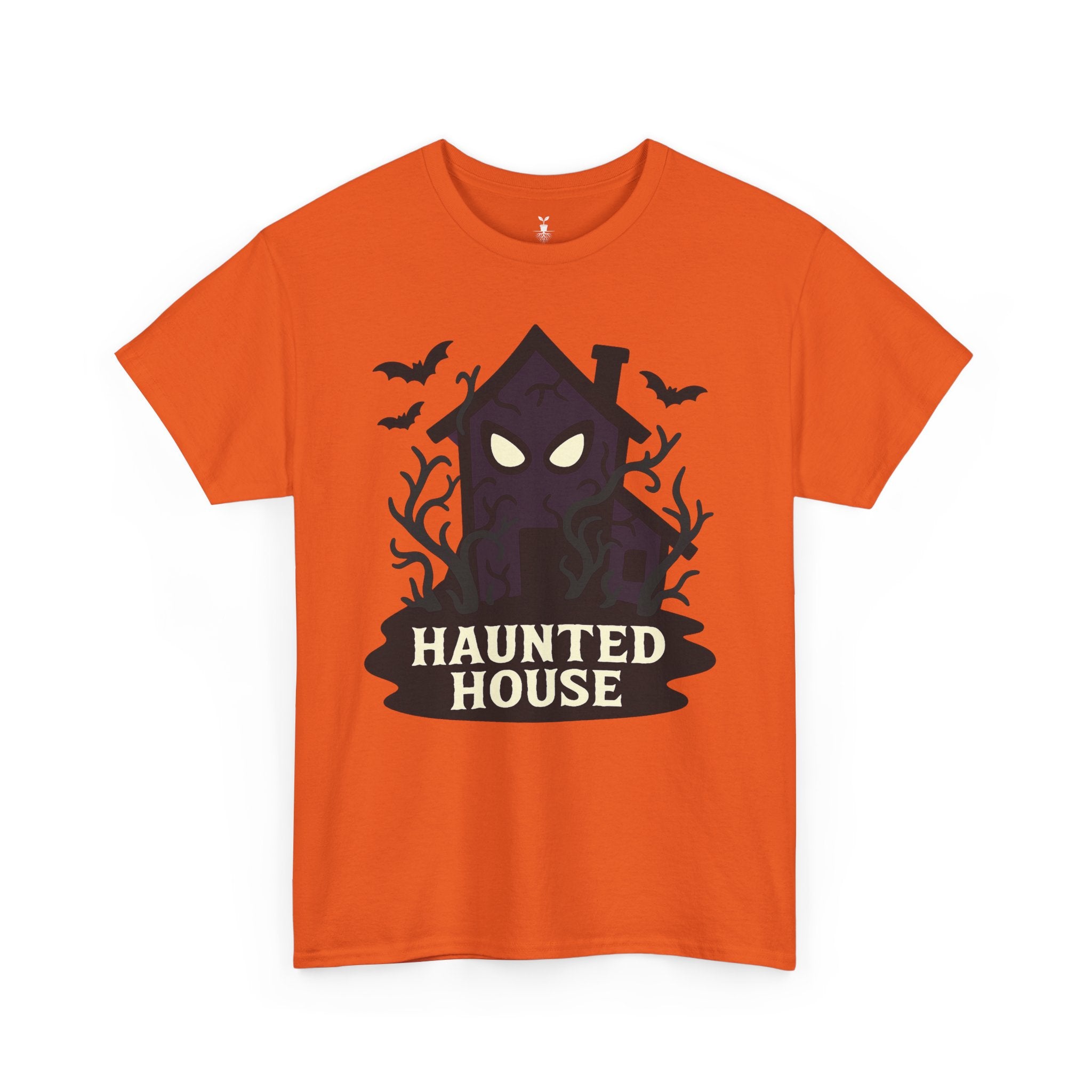 Haunted House Creepy Eyes and Bats Halloween Shirt