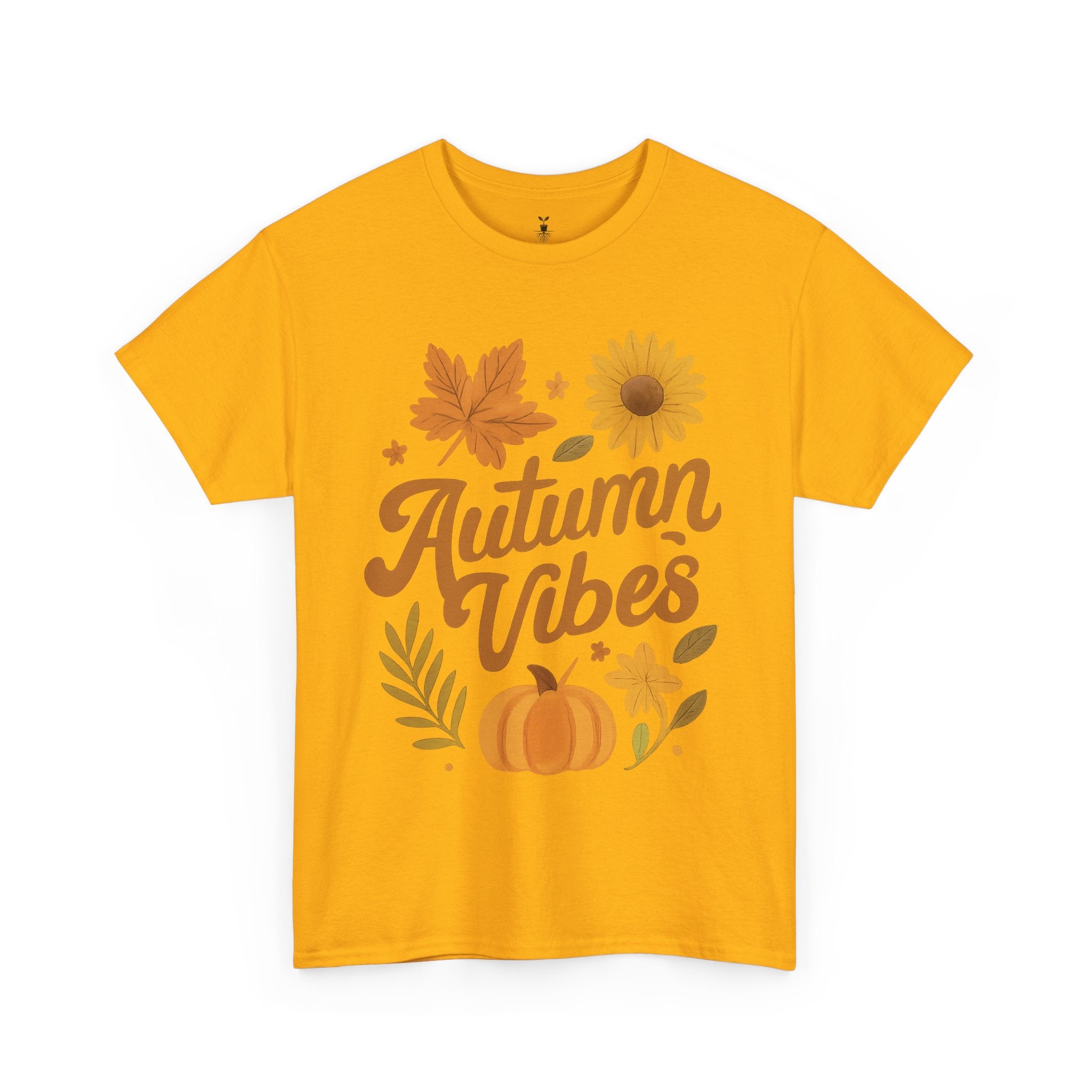 Autumn Vibes with Pumpkin, Maple Leaf, Sunflower T-Shirt