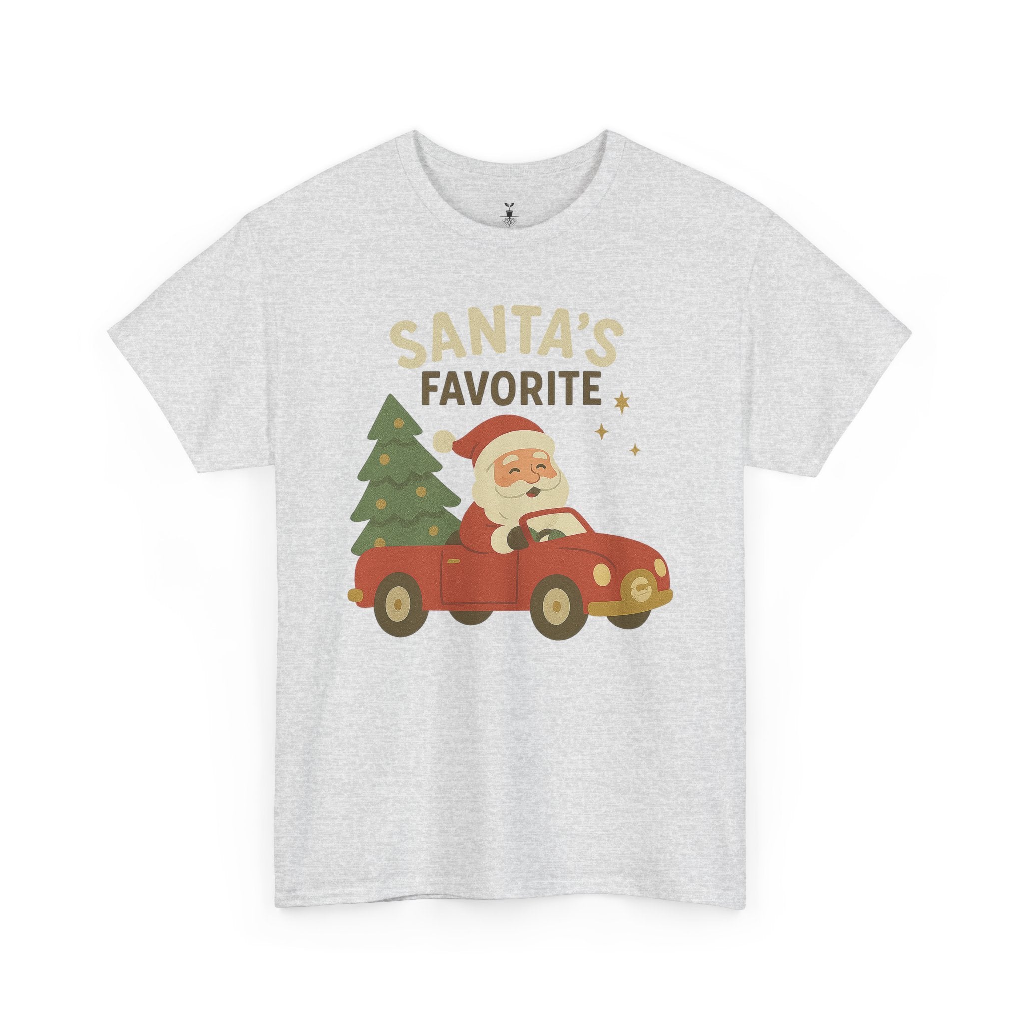Santas Favorite Driving Red Car with Tree T-Shirt