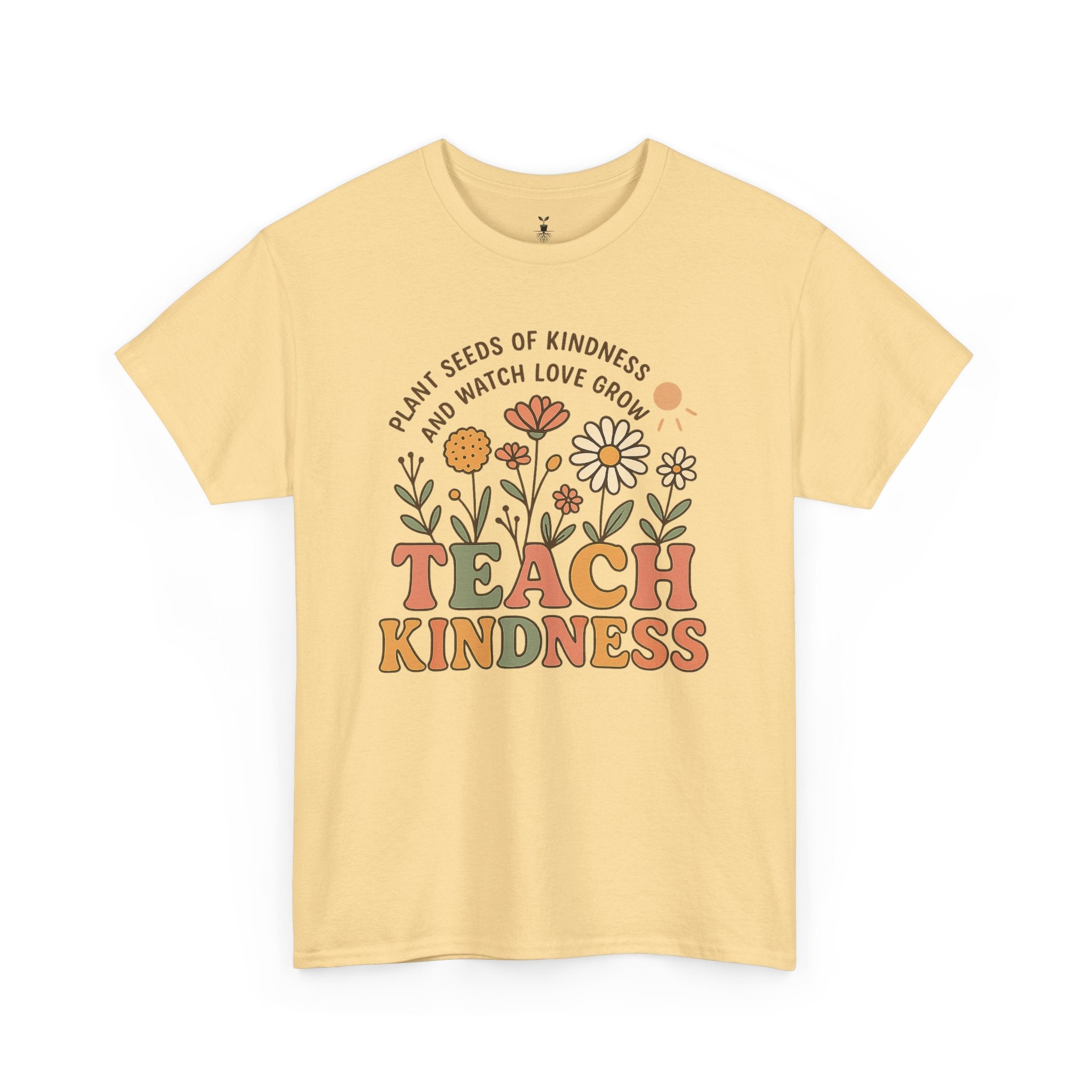 Aesthetic Boho Floral Teach Kindness T-Shirt
