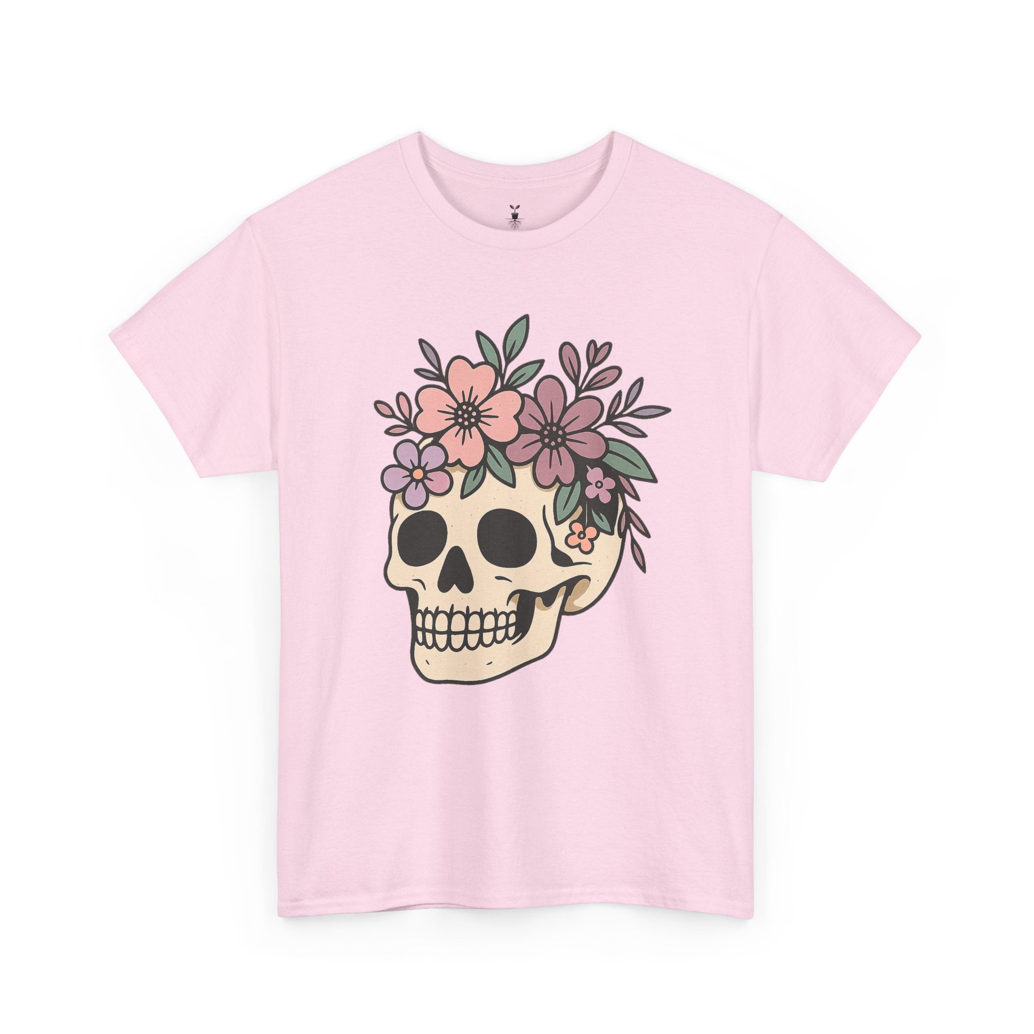 Halloween Skull Boho Flower tshirt
