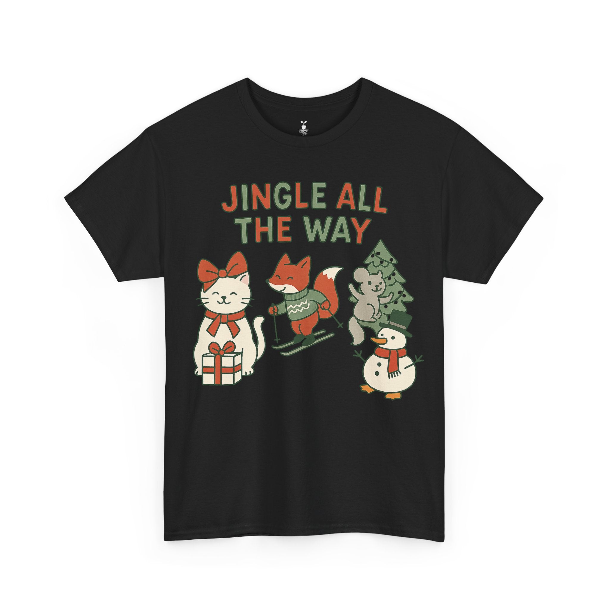 Cute Animal Jingle All The Way T-Shirt