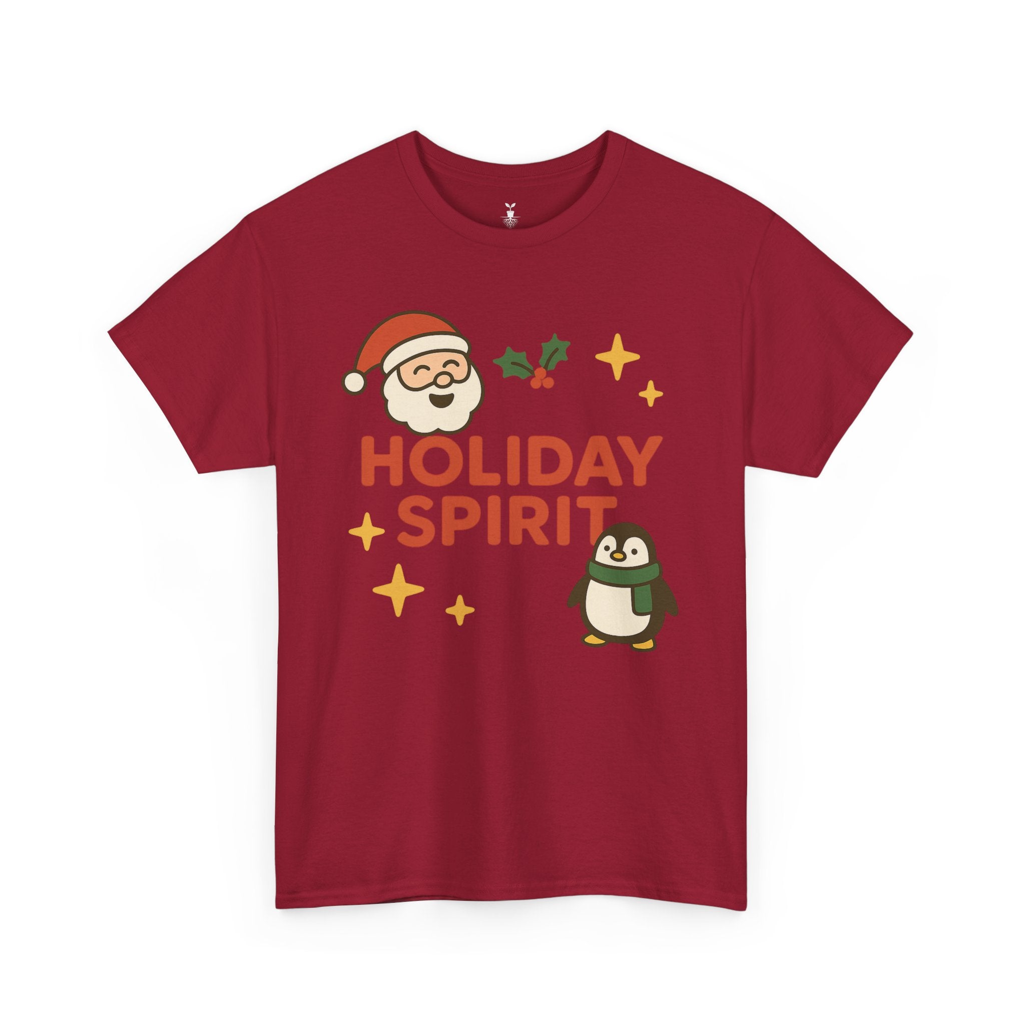 Santa Claus & Penguin Holiday Spirit T-Shirt