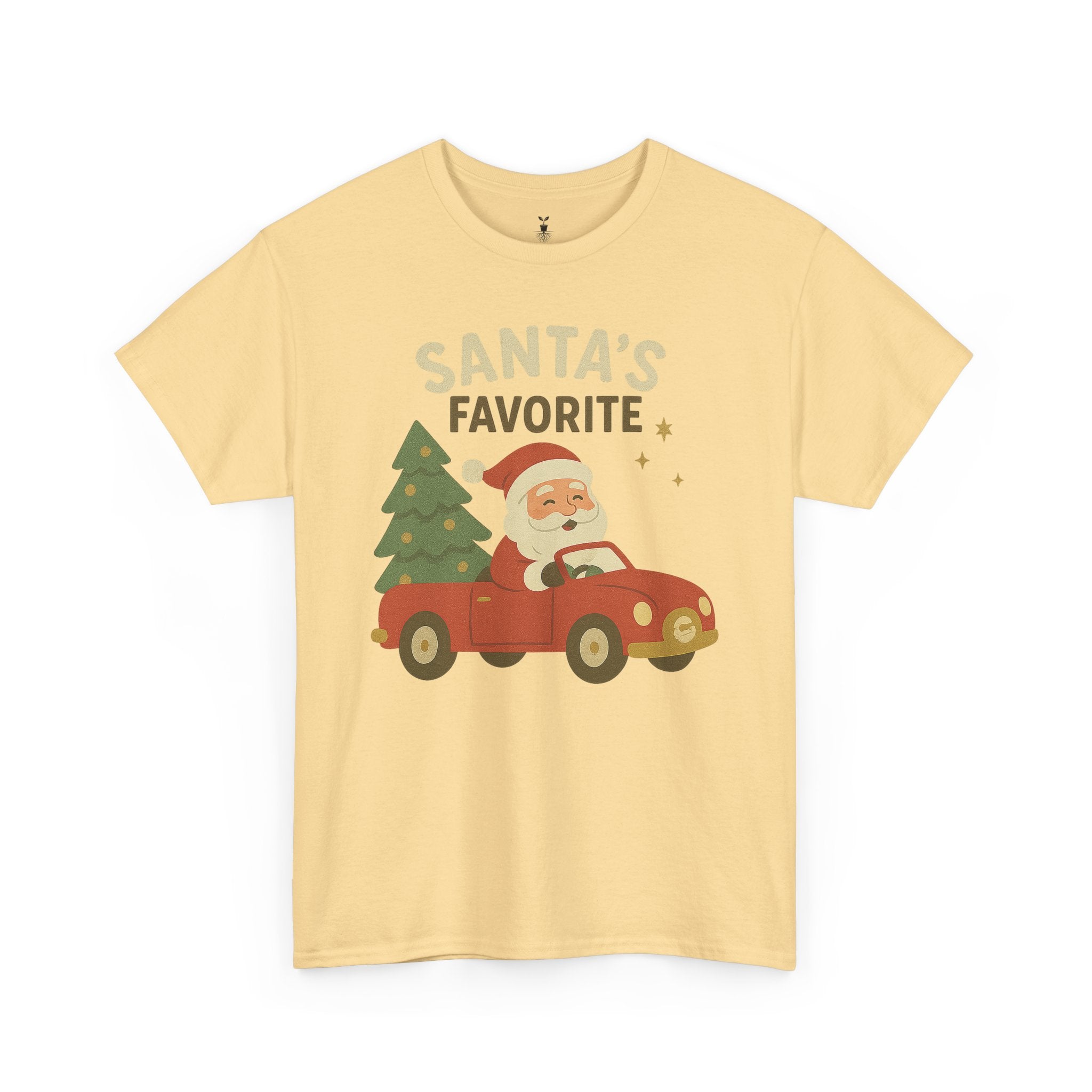 Santas Favorite Driving Red Car with Tree T-Shirt