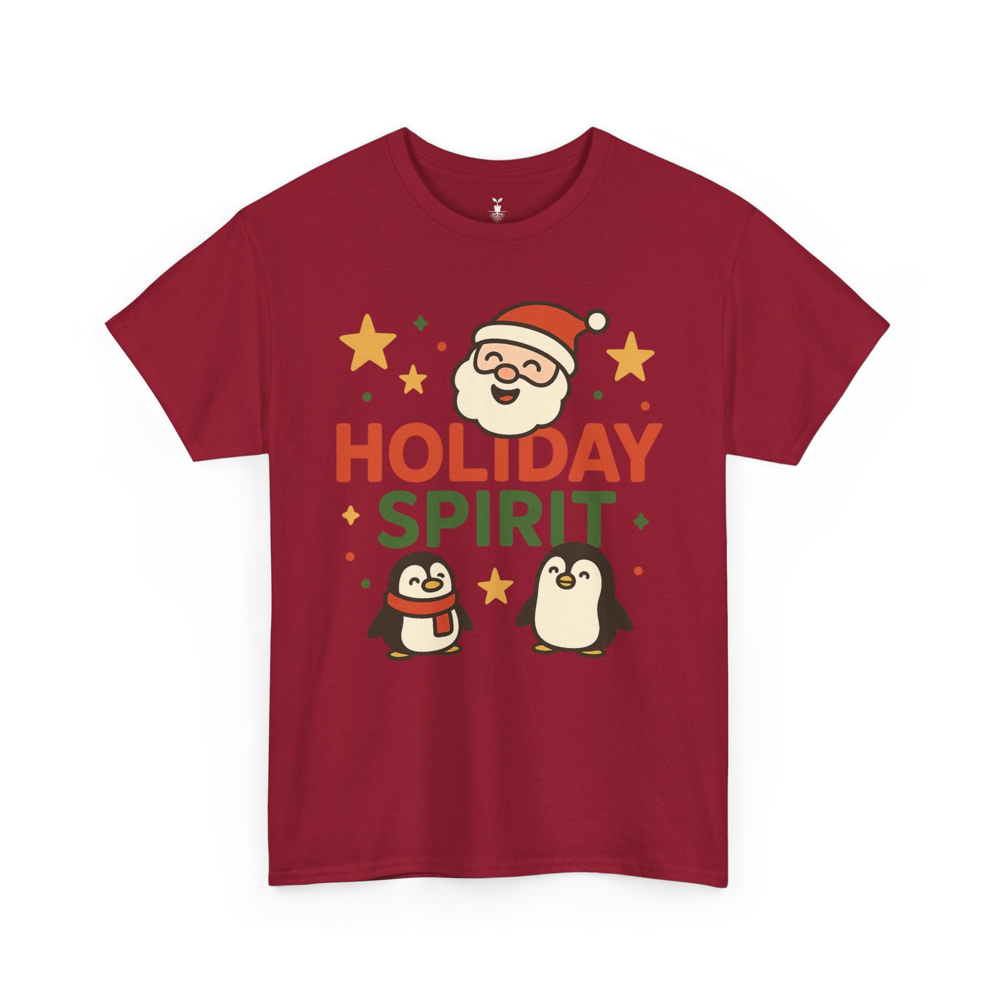 Santa and Penguins Holiday Spirit Christmas  T-Shirt