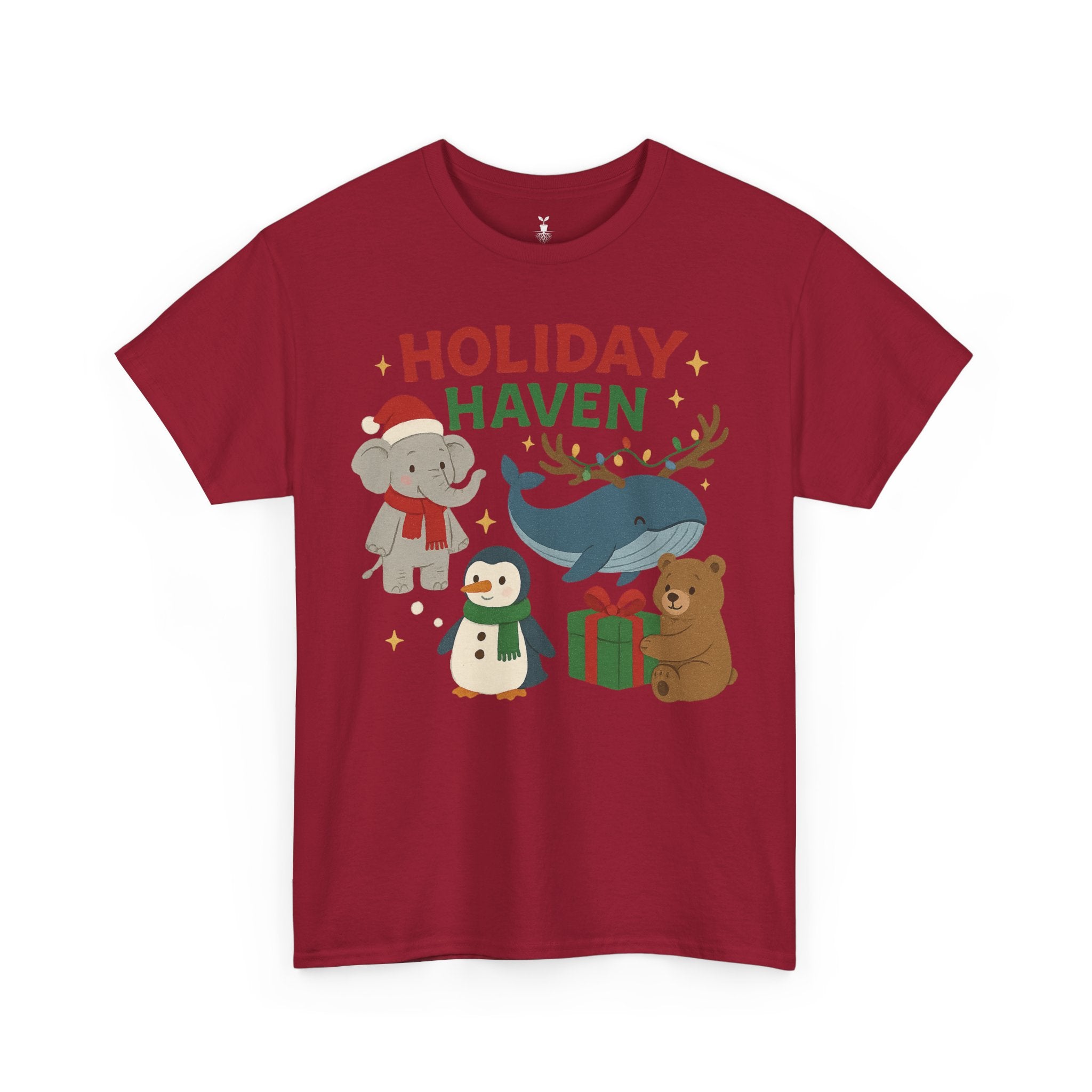 Holiday Haven Penguin Bear Whale Elephant T-Shirt