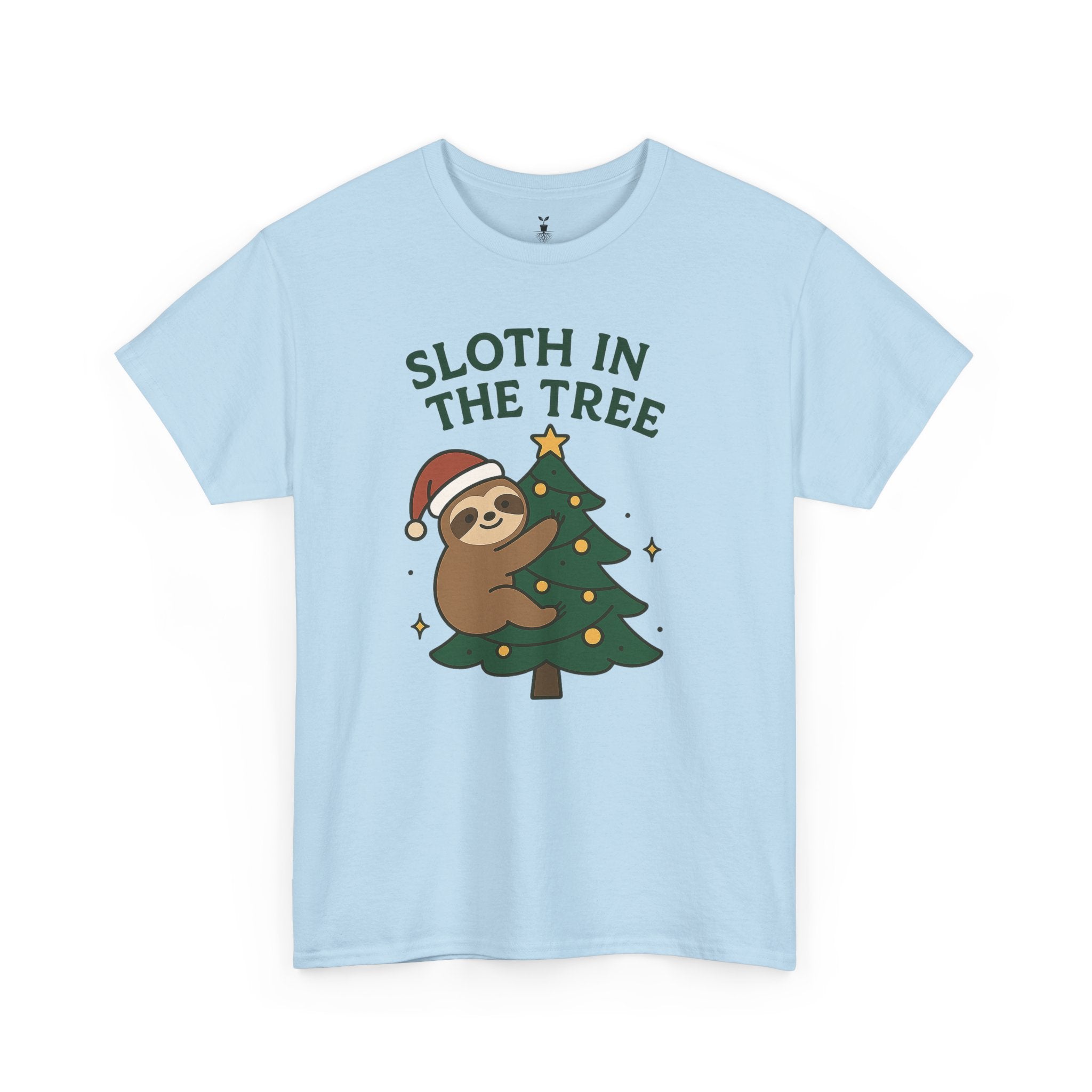 Christmas  Sloth in the Tree T-Shirt