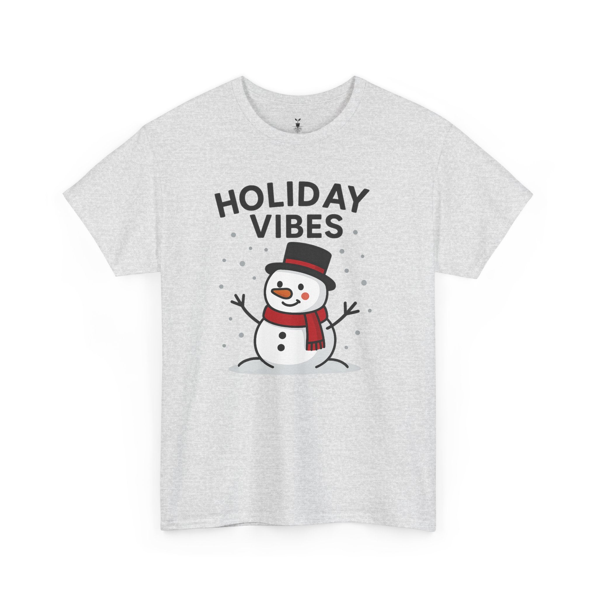Holiday Vibes Snowman Christmas T-Shirt