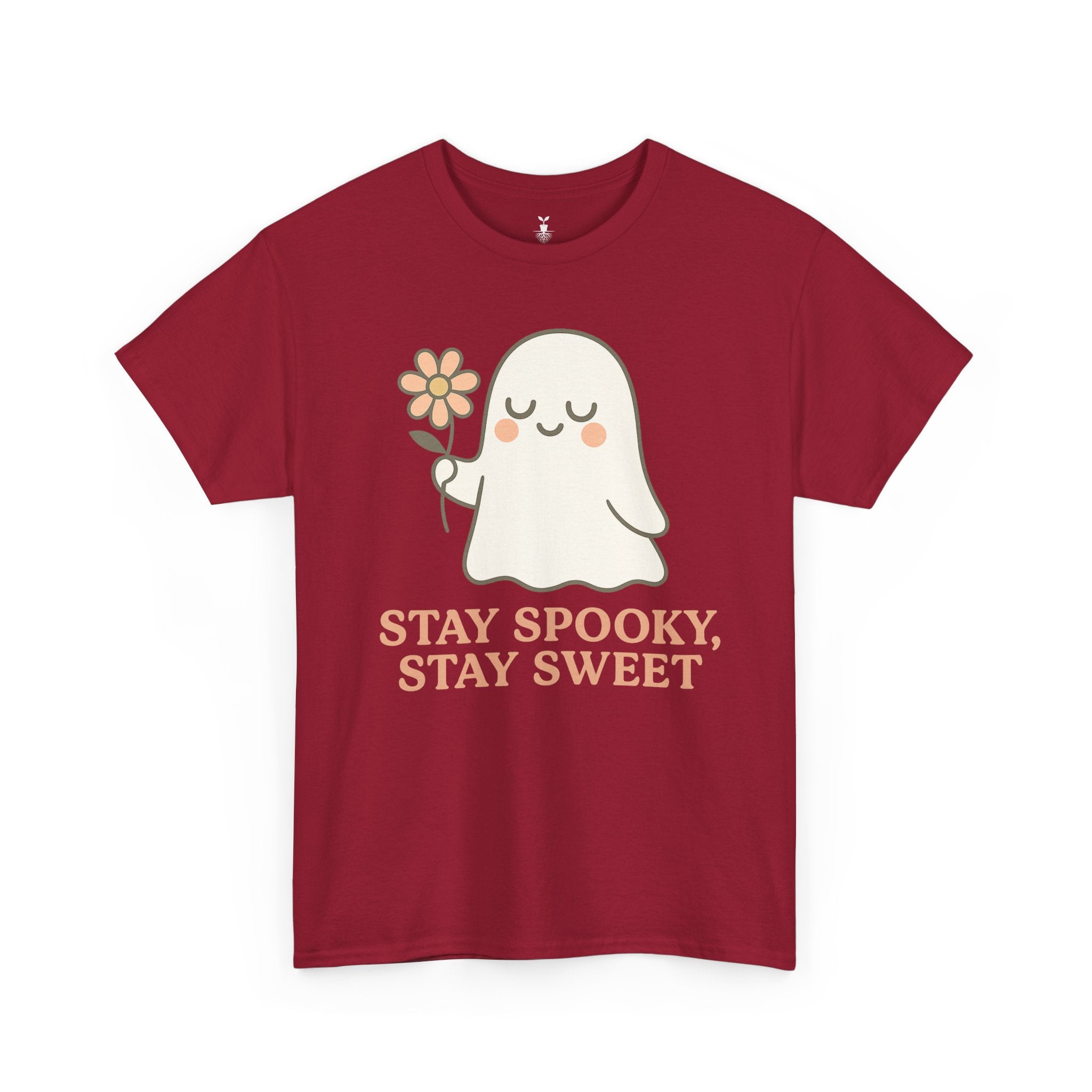 Cute Ghost with Flower Stay Spooky, Stay Sweet T-Shirt